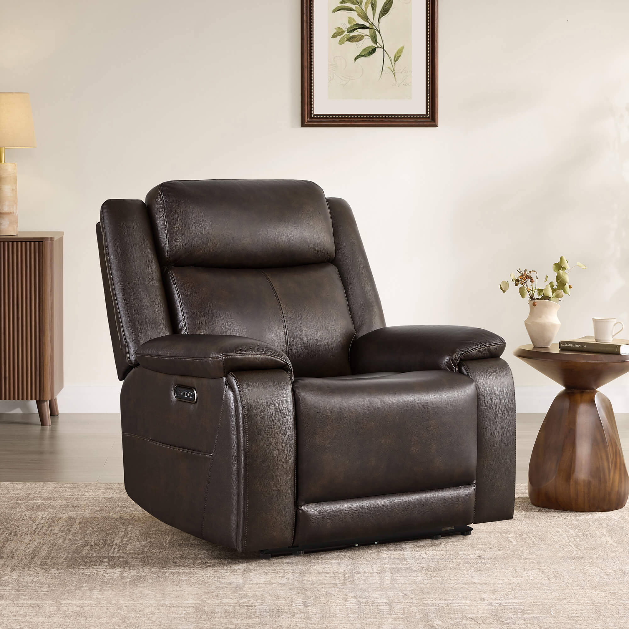 Isaac Zero Wall hugger Power Recliner with Cup Holder - Image 9