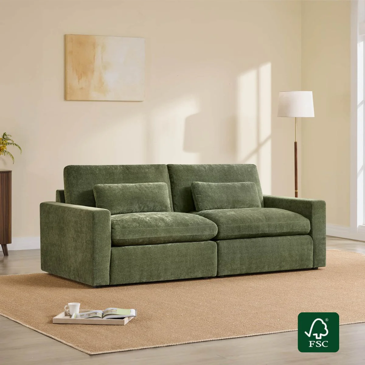 Ivy 2-Seat Performance Fabric Modular Sofa - Image 2