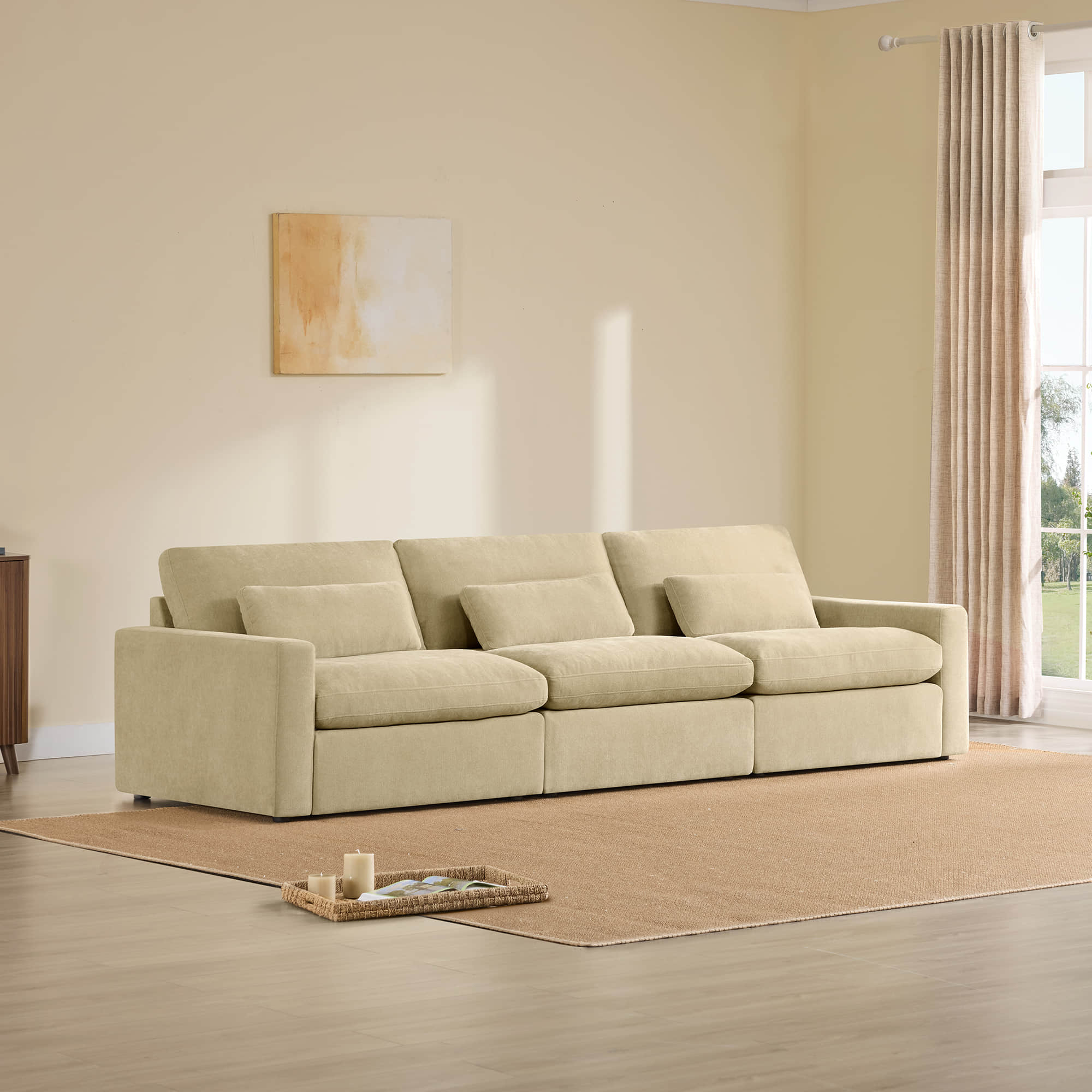 Ivy 3-Seat Performance Fabric Modular Sofa - Image 14