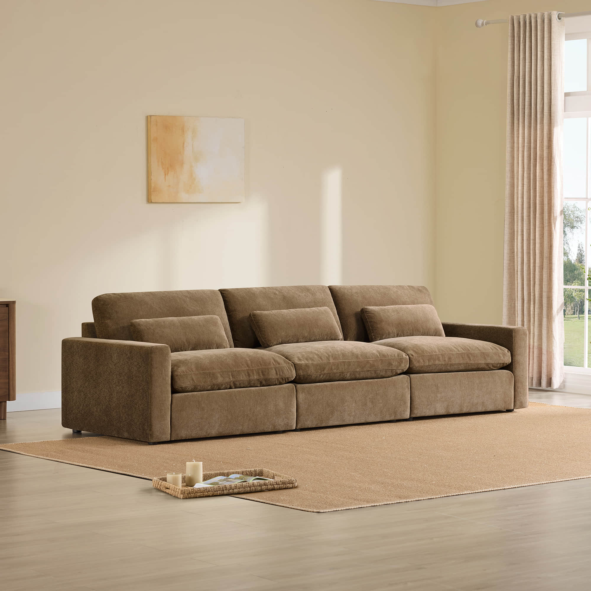 Ivy 3-Seat Performance Fabric Modular Sofa - Image 16