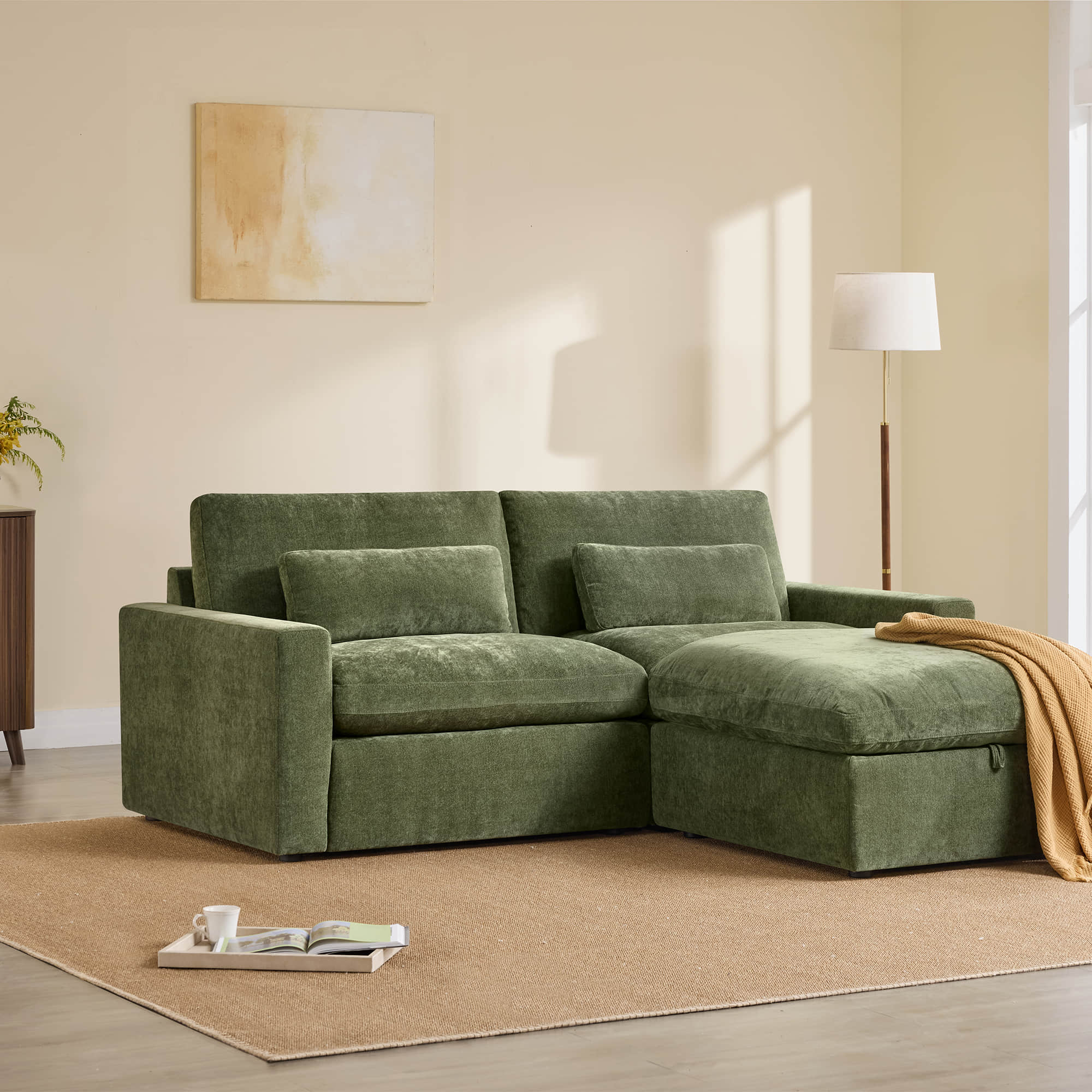 Ivy 3-Seat Performance Fabric Modular Sofa - Image 2