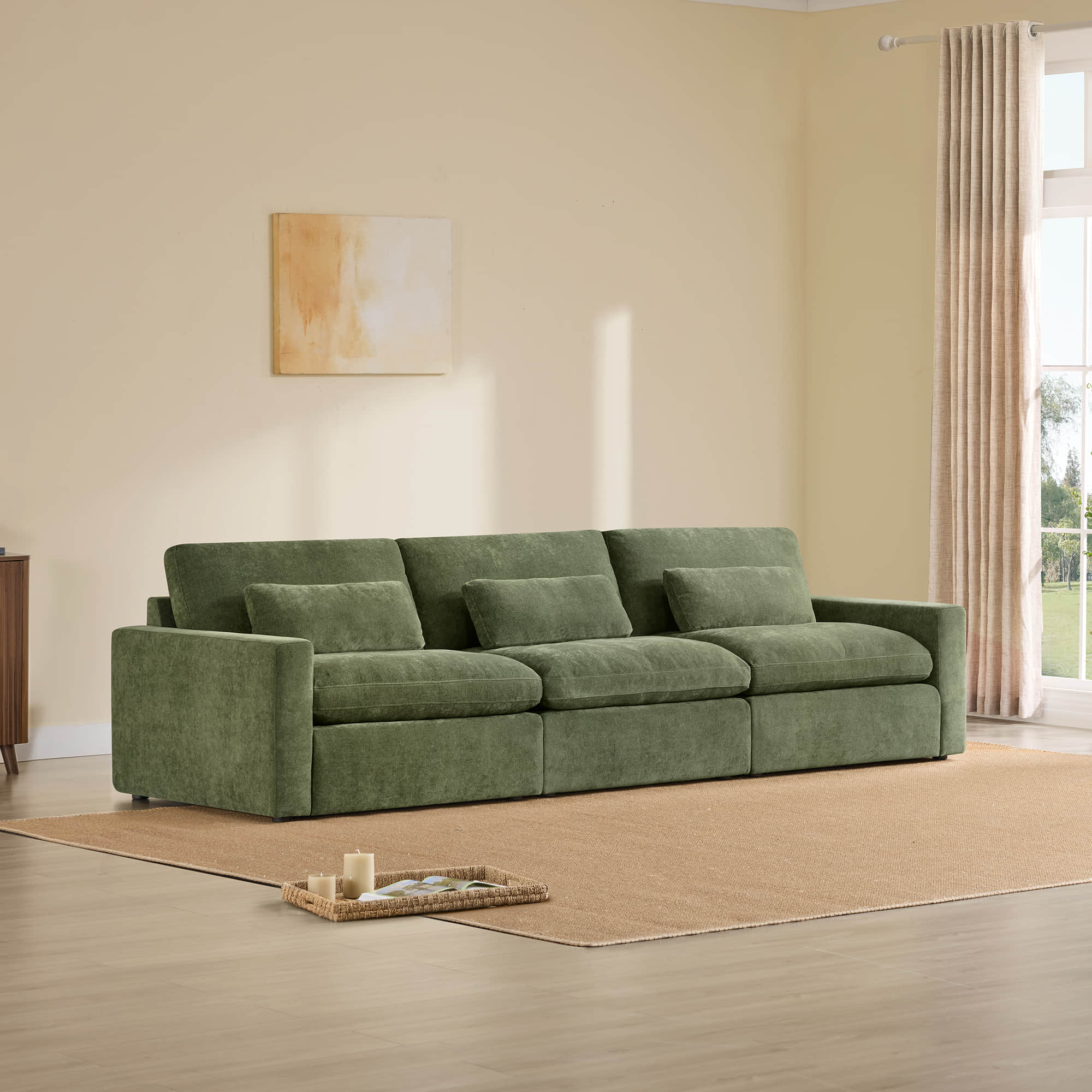 Ivy 3-Seat Performance Fabric Modular Sofa - Image 3