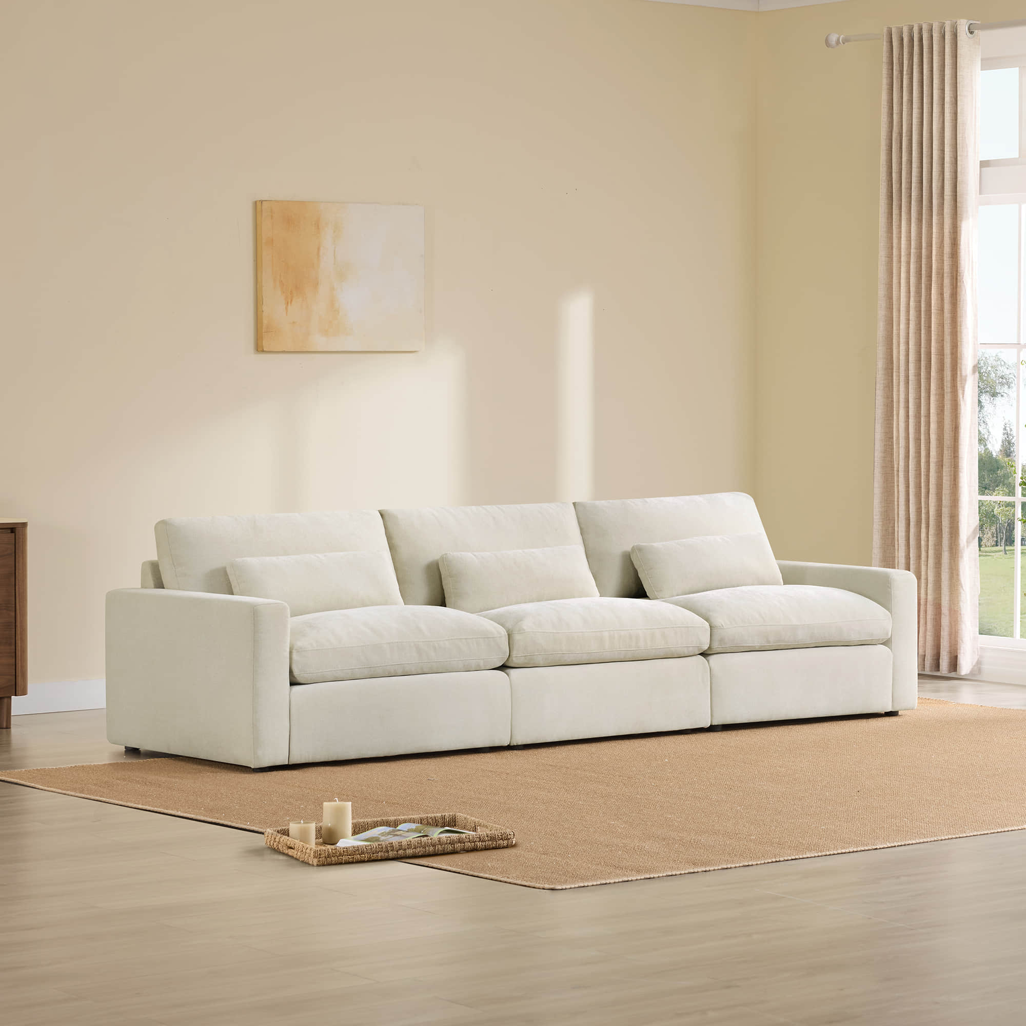 Ivy 3-Seat Performance Fabric Modular Sofa - Image 5
