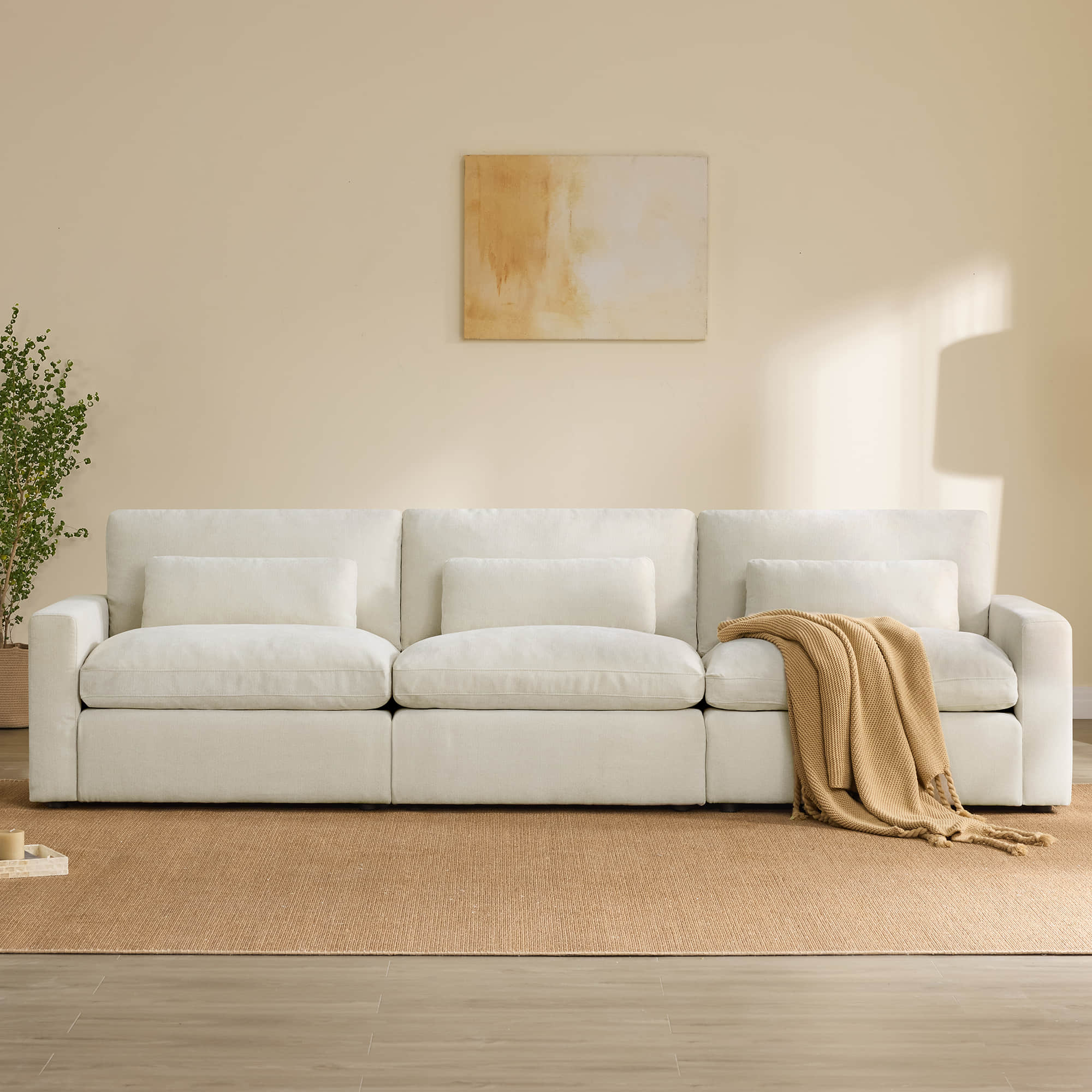 Ivy 3-Seat Performance Fabric Modular Sofa - Image 6