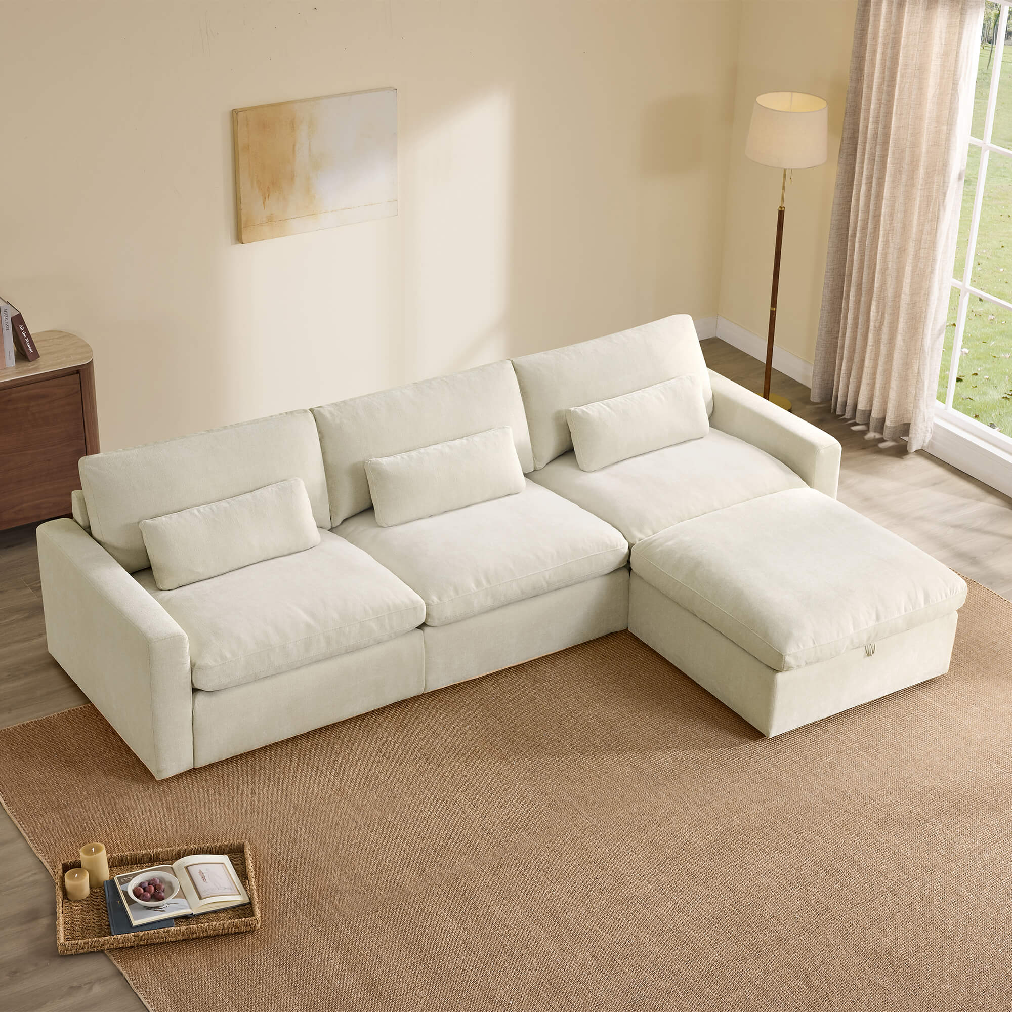 Ivy 4-Seat Performance Fabric Modular Sectional Sofa - Image 43