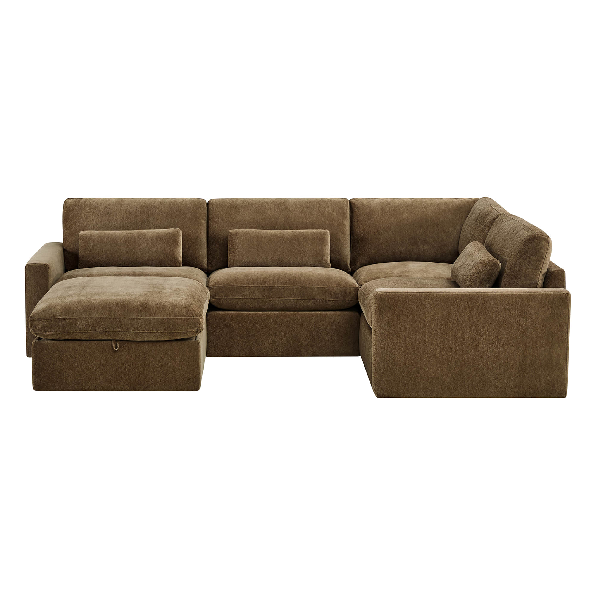 Ivy 5-Seat Performance Fabric Modular Sectional Sofa with Storage Ottoman - Image 22