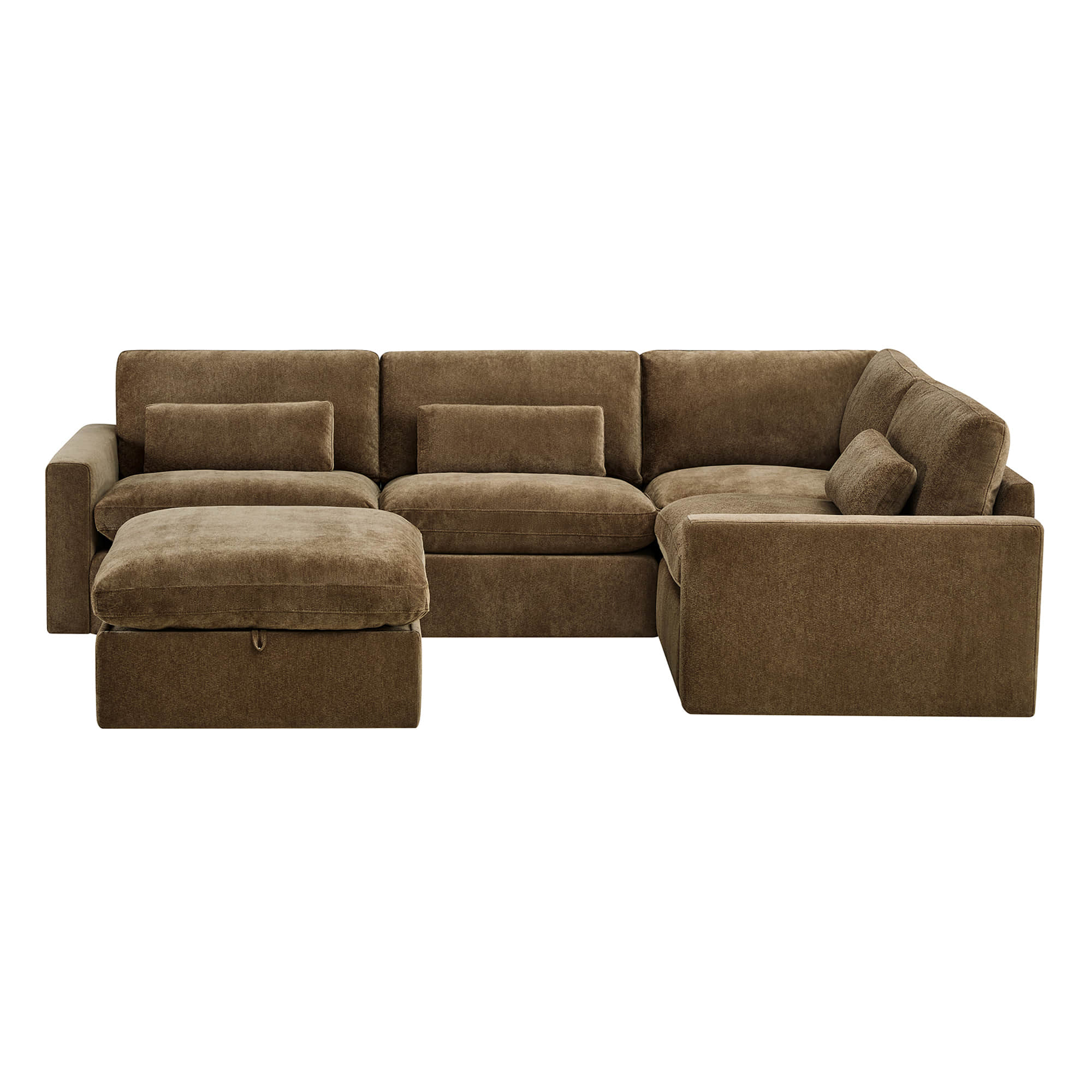 Ivy 5-Seat Performance Fabric Modular Sectional Sofa with Storage Ottoman - Image 23