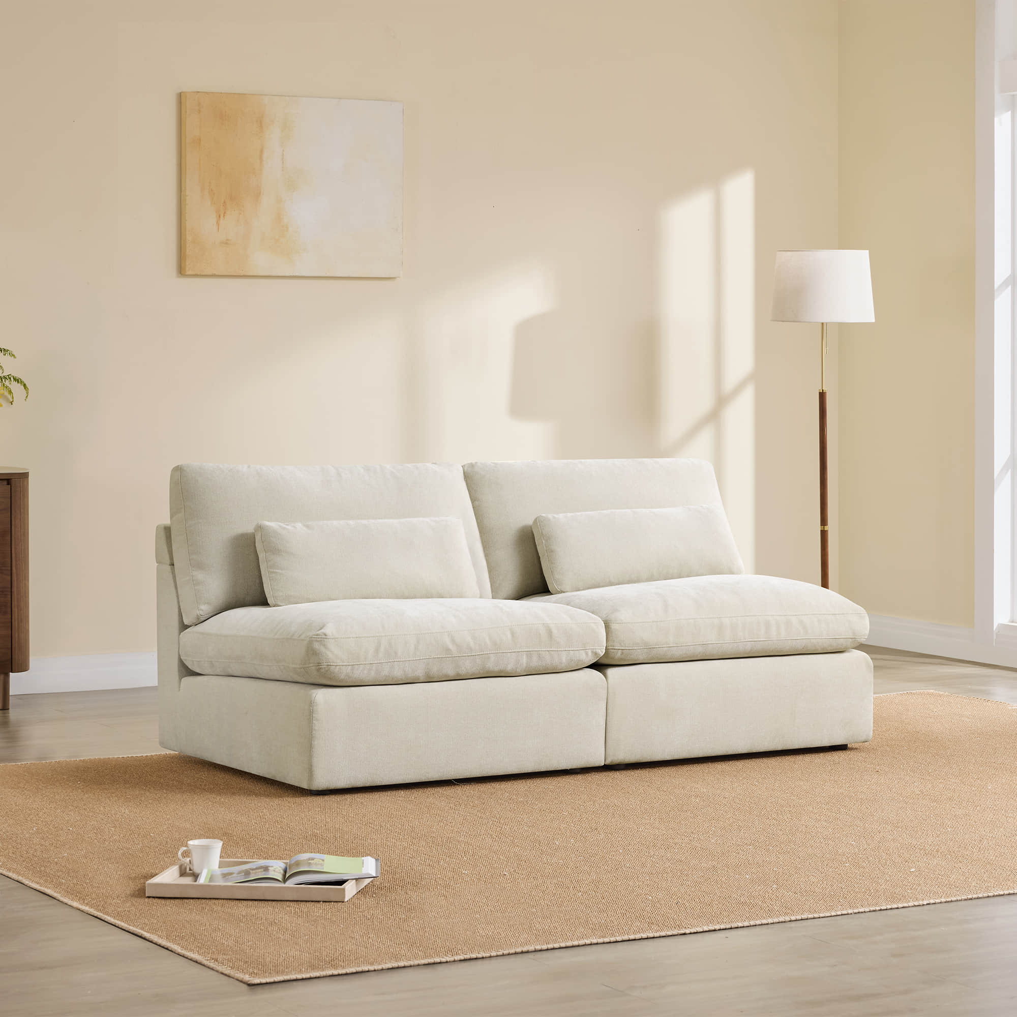 Ivy Modular Armless Chair/2-Seat Armless Sofa - Image 3