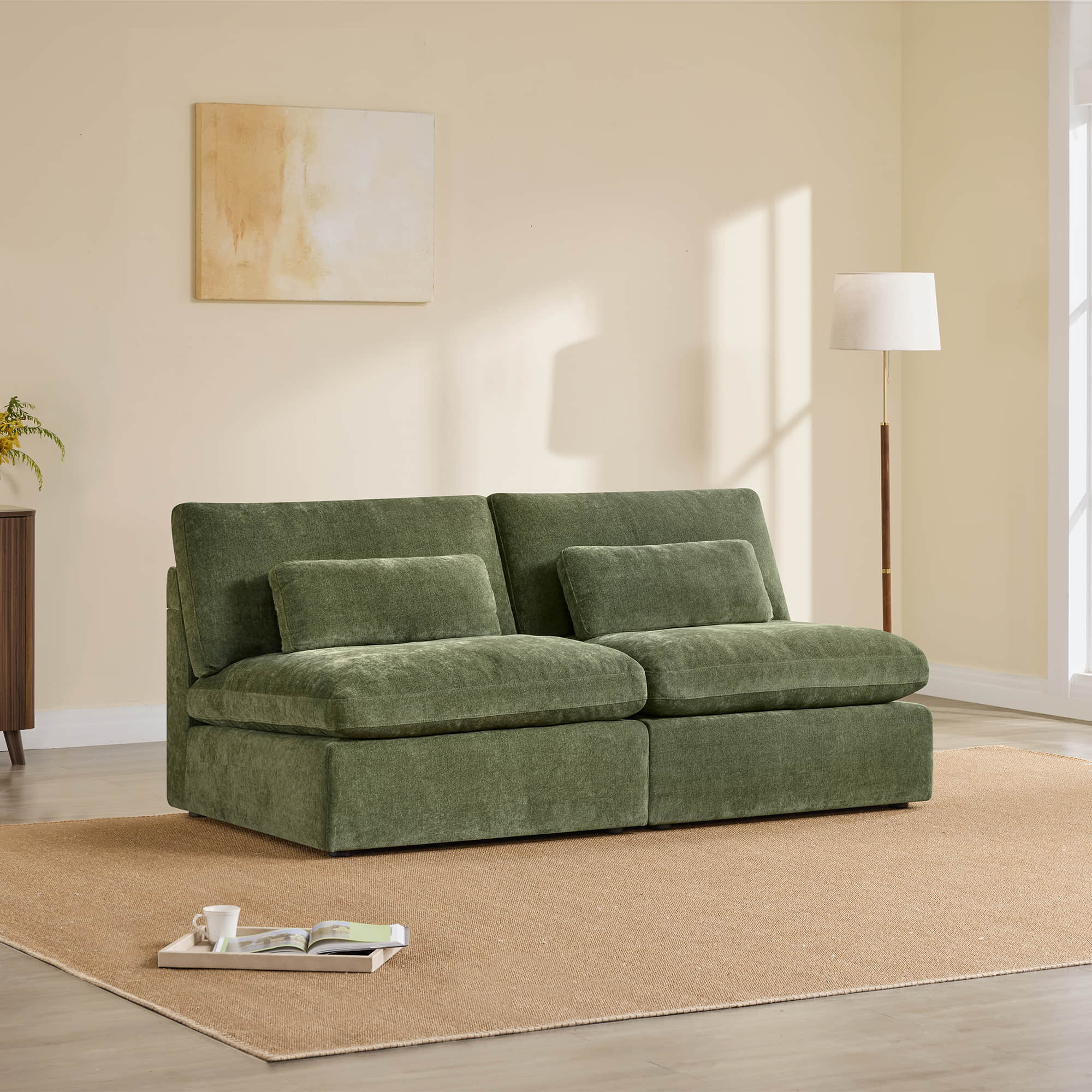 Ivy Modular Armless Chair/2-Seat Armless Sofa - Image 4