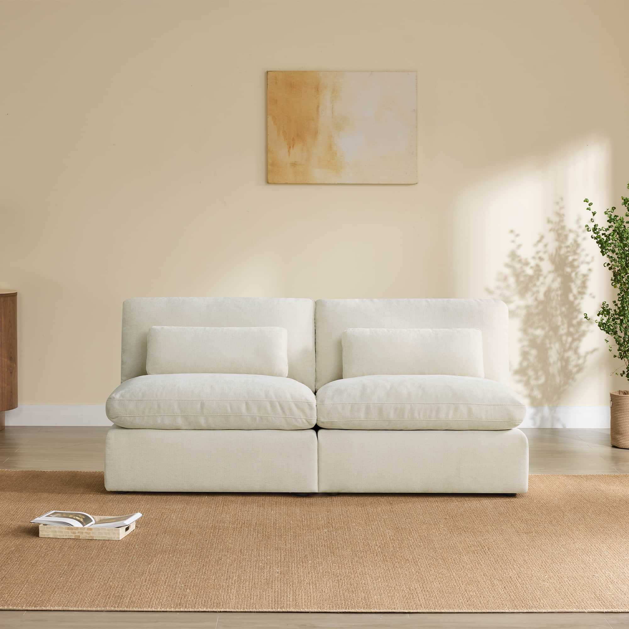 Ivy Modular Armless Chair/2-Seat Armless Sofa - Image 5