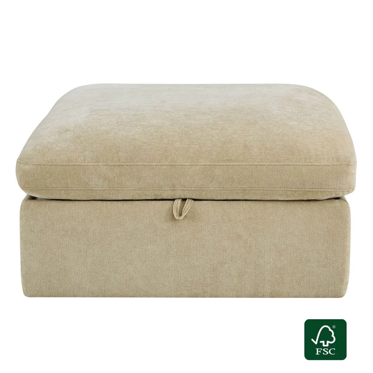 Ivy Modular Performance Fabric Ottoman with Storage
