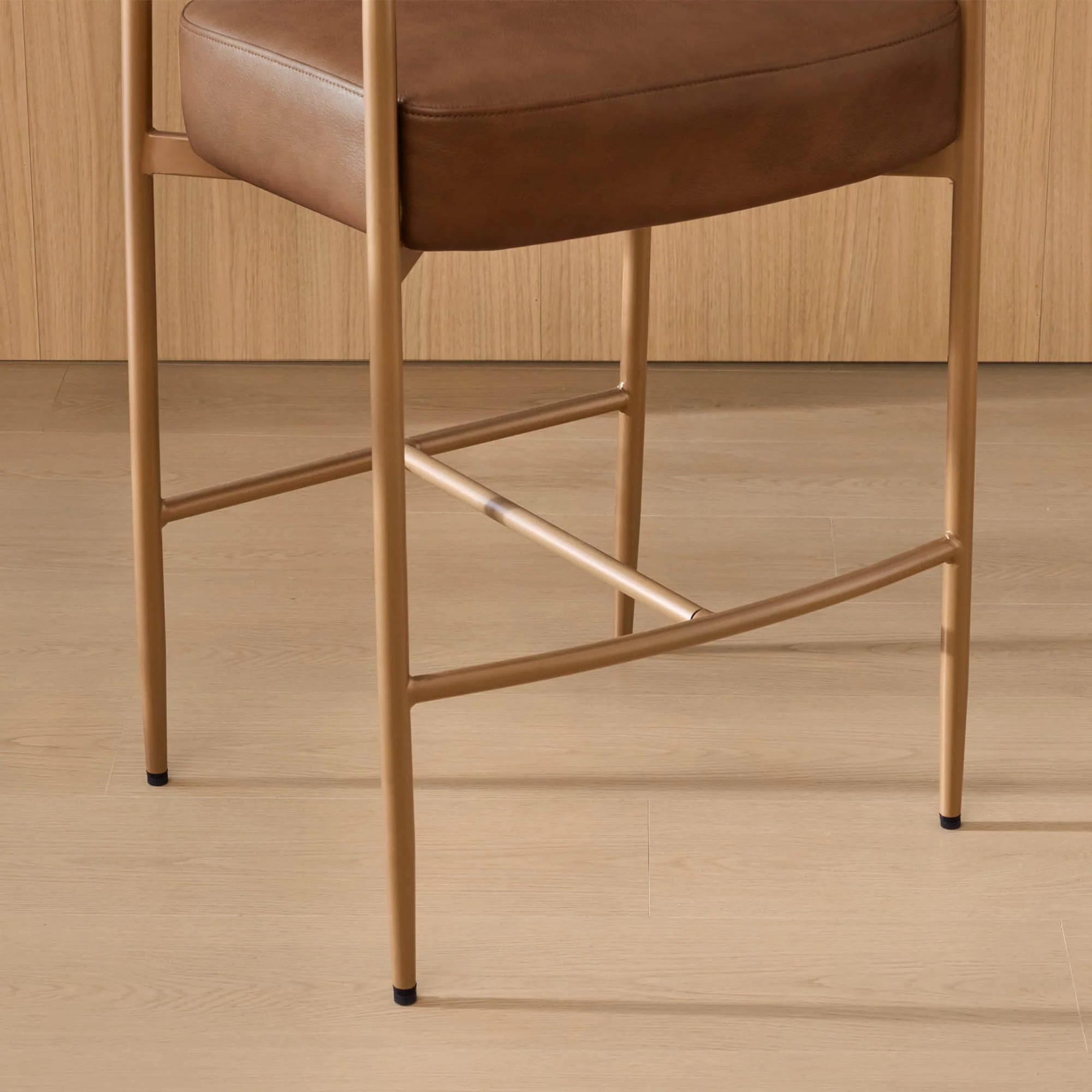 Jade Modern Curved Hand-Woven Counter Stool - Image 14