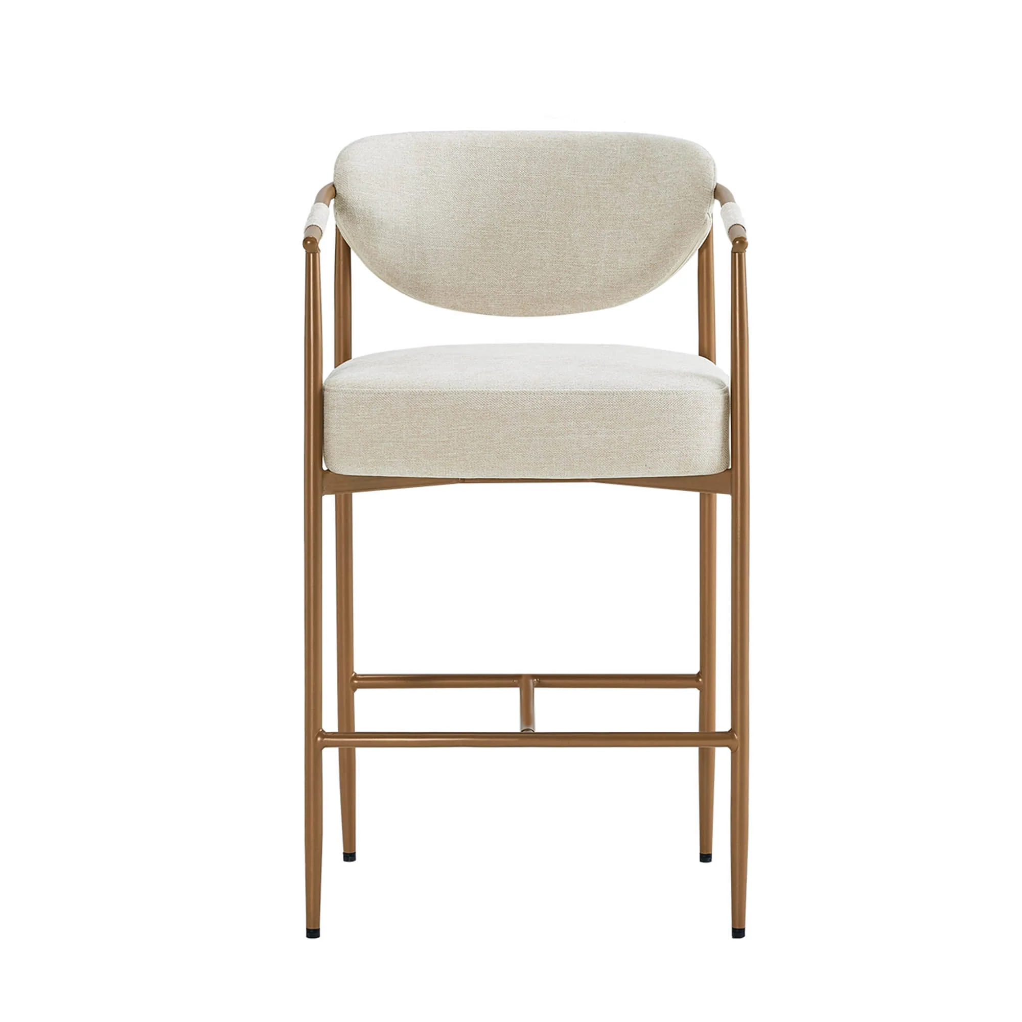 Jade Modern Curved Hand-Woven Counter Stool - Image 25