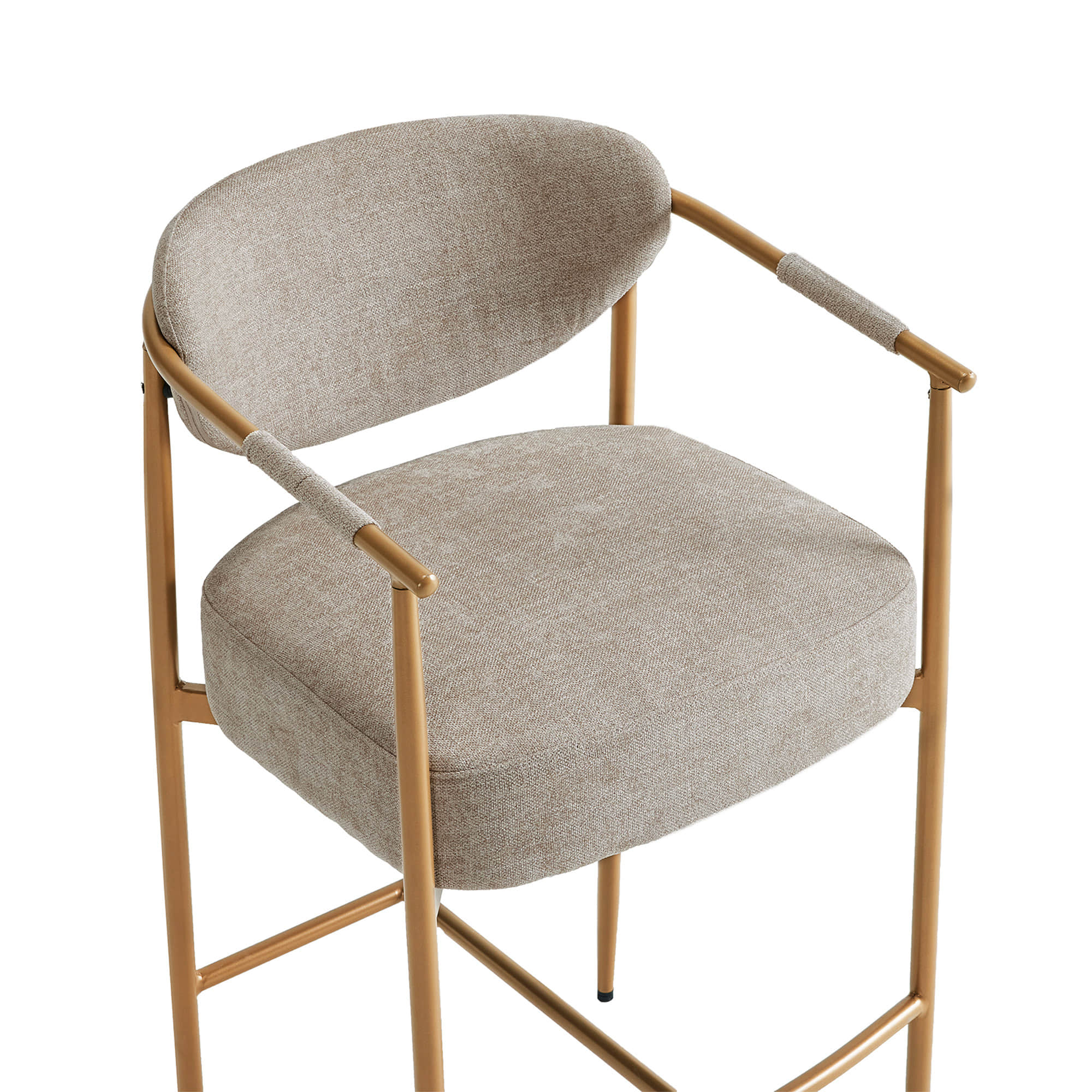 Jade Modern Curved Hand-Woven Counter Stool - Image 26