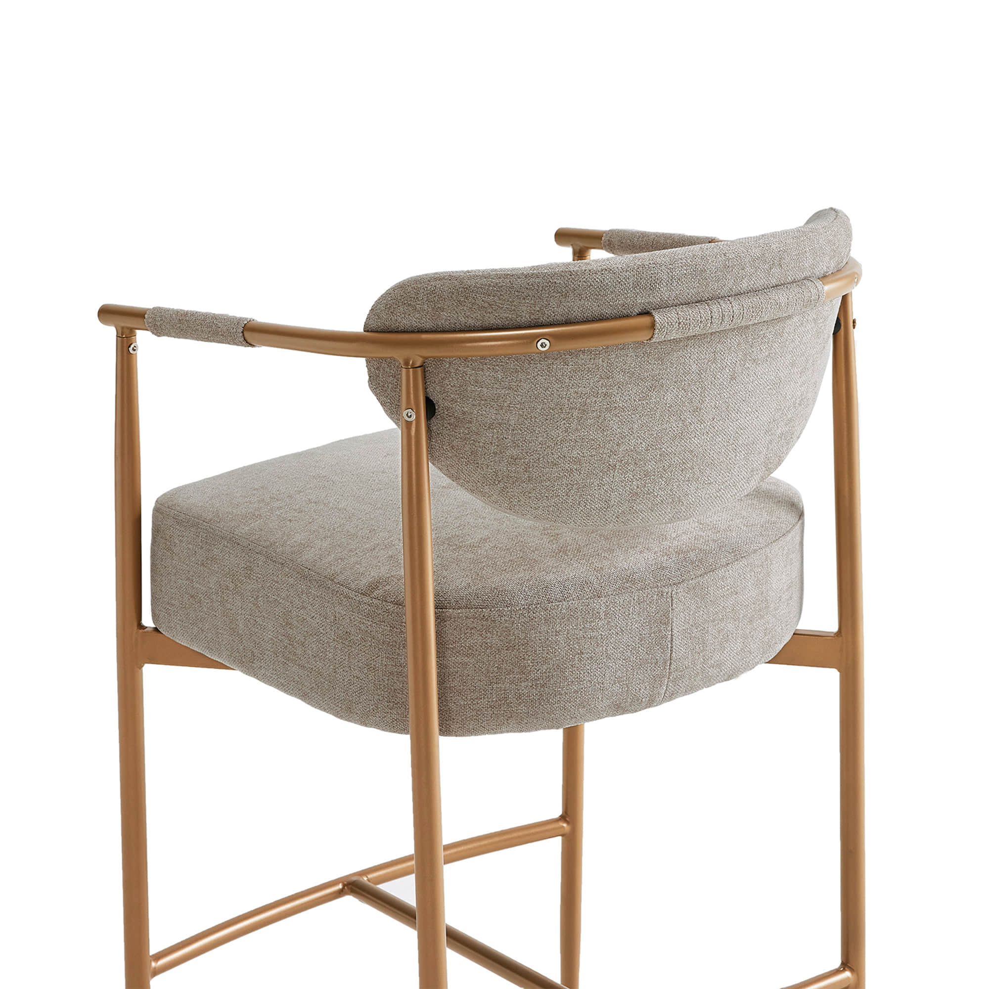 Jade Modern Curved Hand-Woven Counter Stool - Image 27