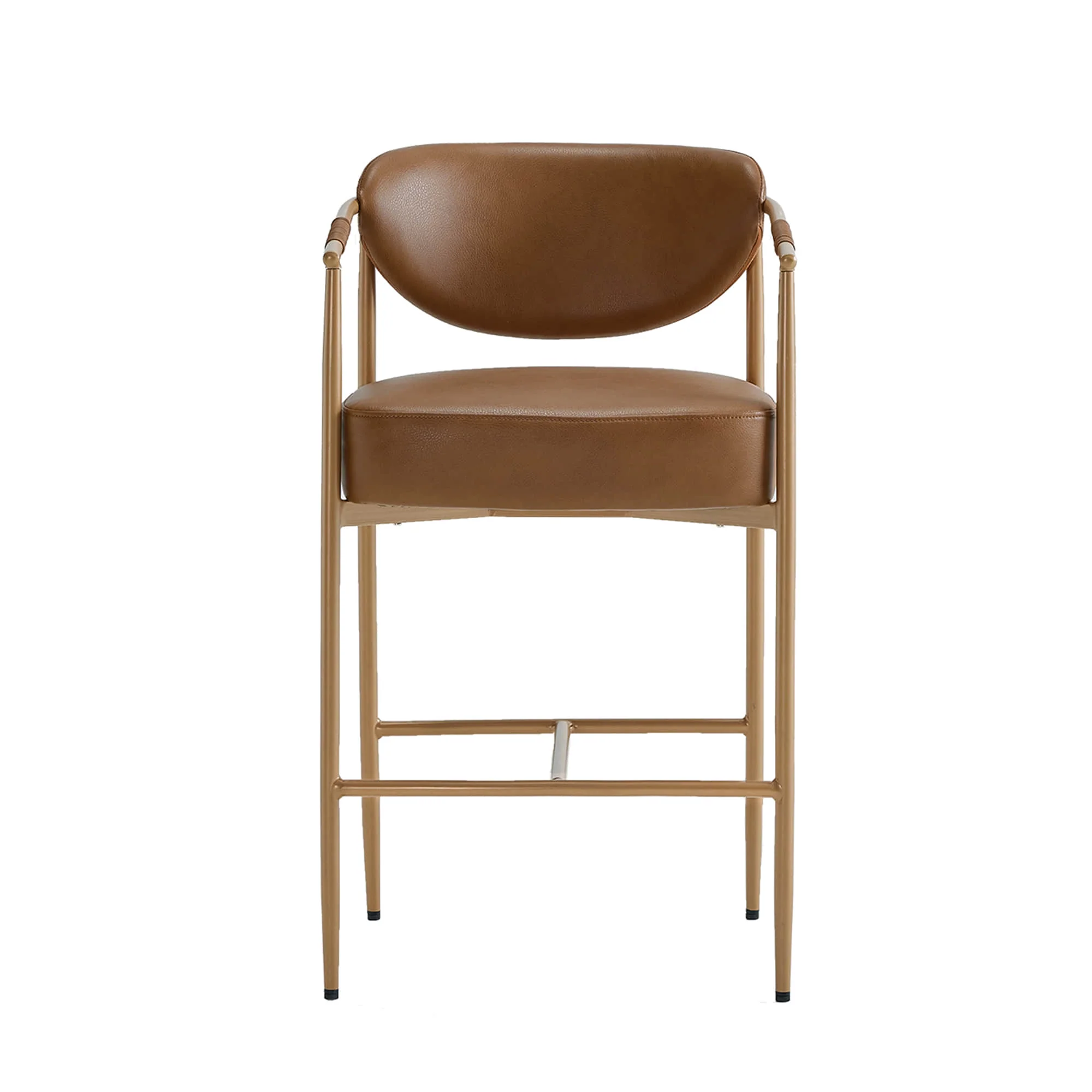 Jade Modern Curved Hand-Woven Counter Stool - Image 34
