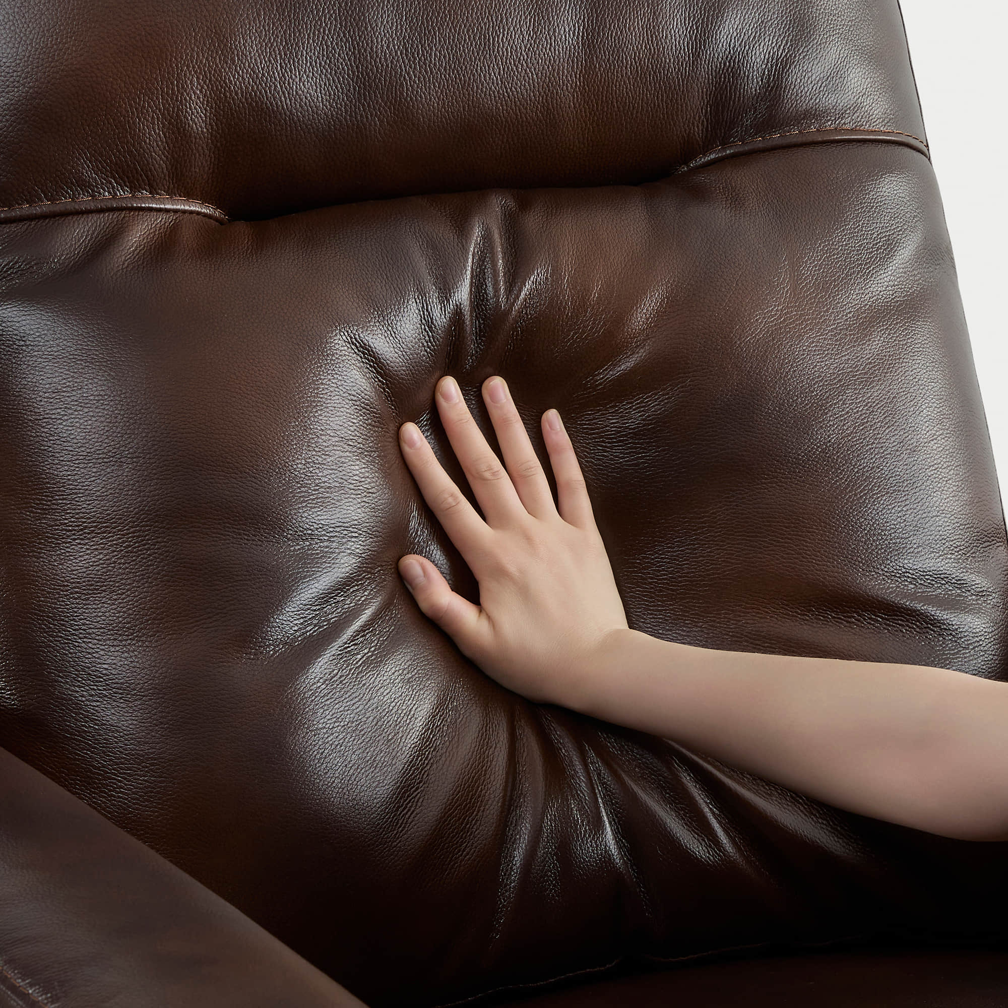 Jaxon Genuine Leather Swivel Glider Power Recliner with Power Headrest - Image 29