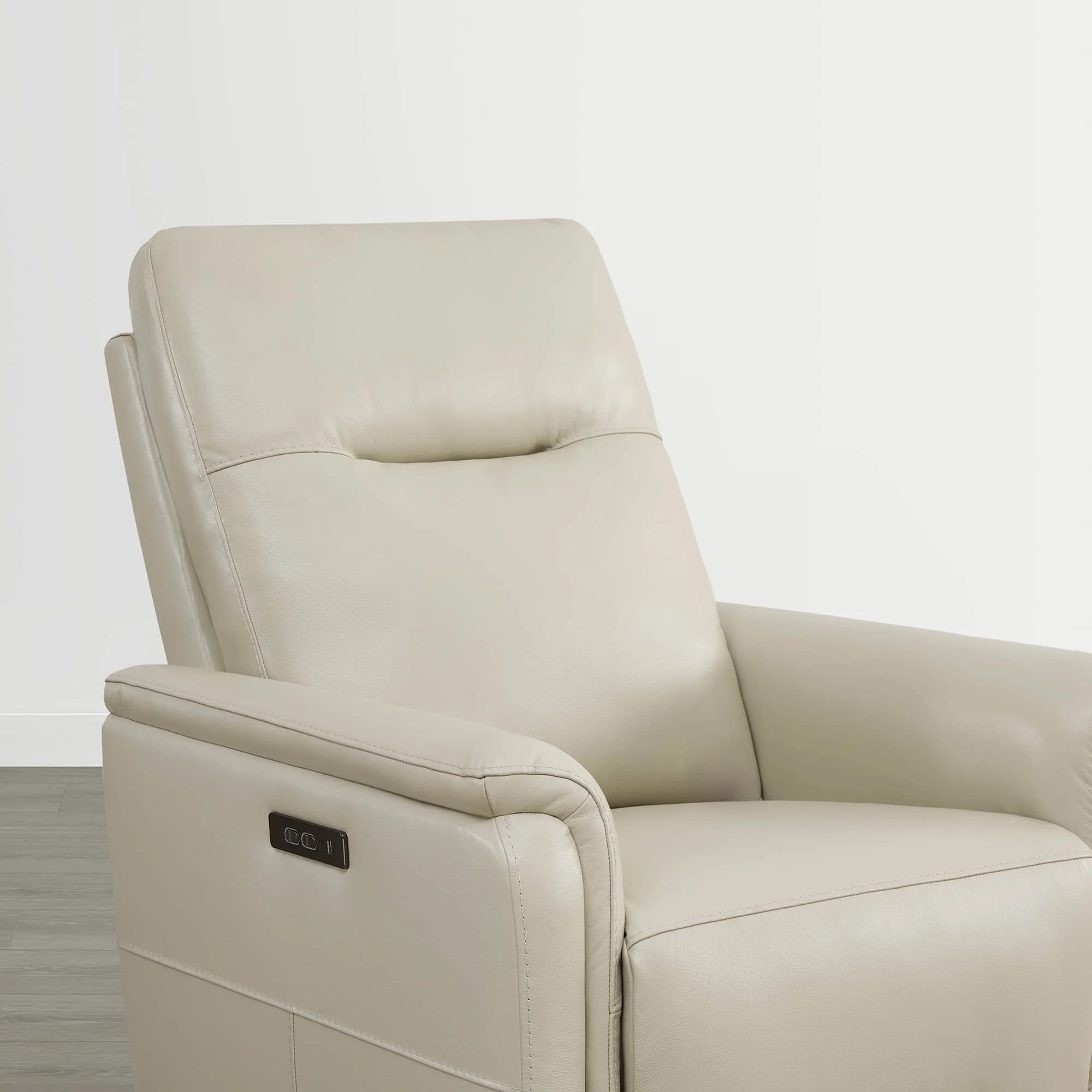 Jaxon Genuine Leather Swivel Glider Power Recliner with Power Headrest - Image 52