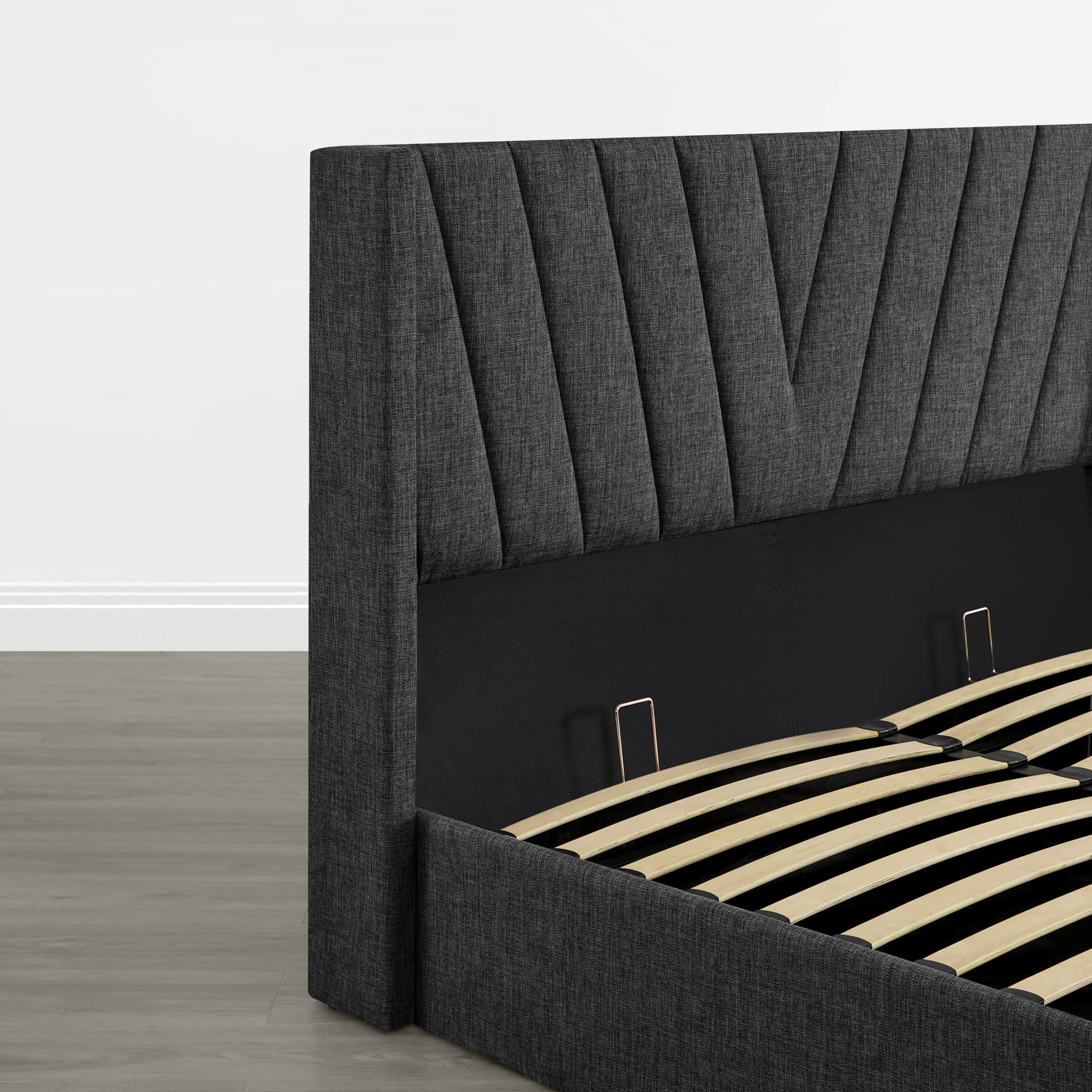 Jeffrey Wingback Upholstered Storage Platform Bed - Image 10