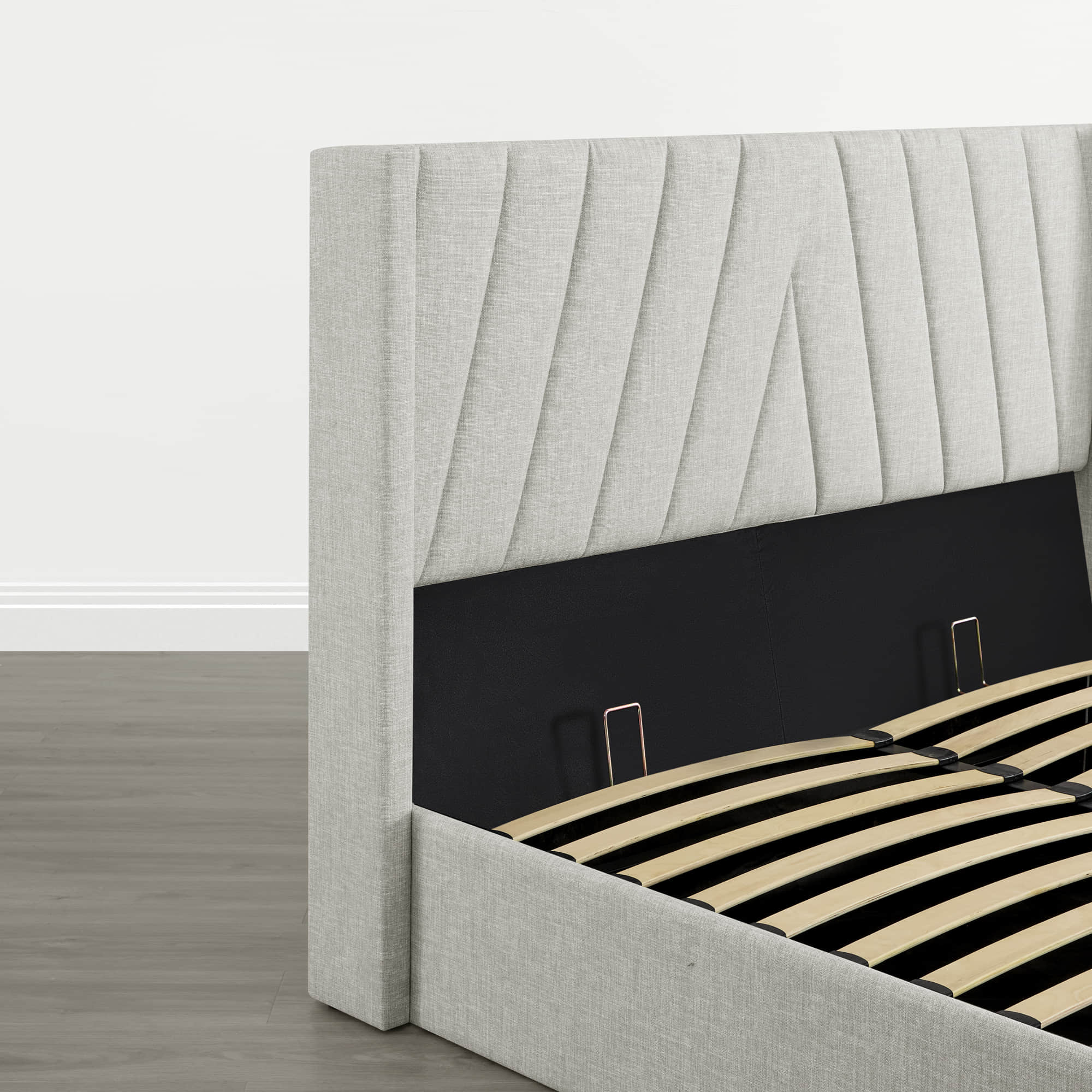 Jeffrey Wingback Upholstered Storage Platform Bed - Image 20