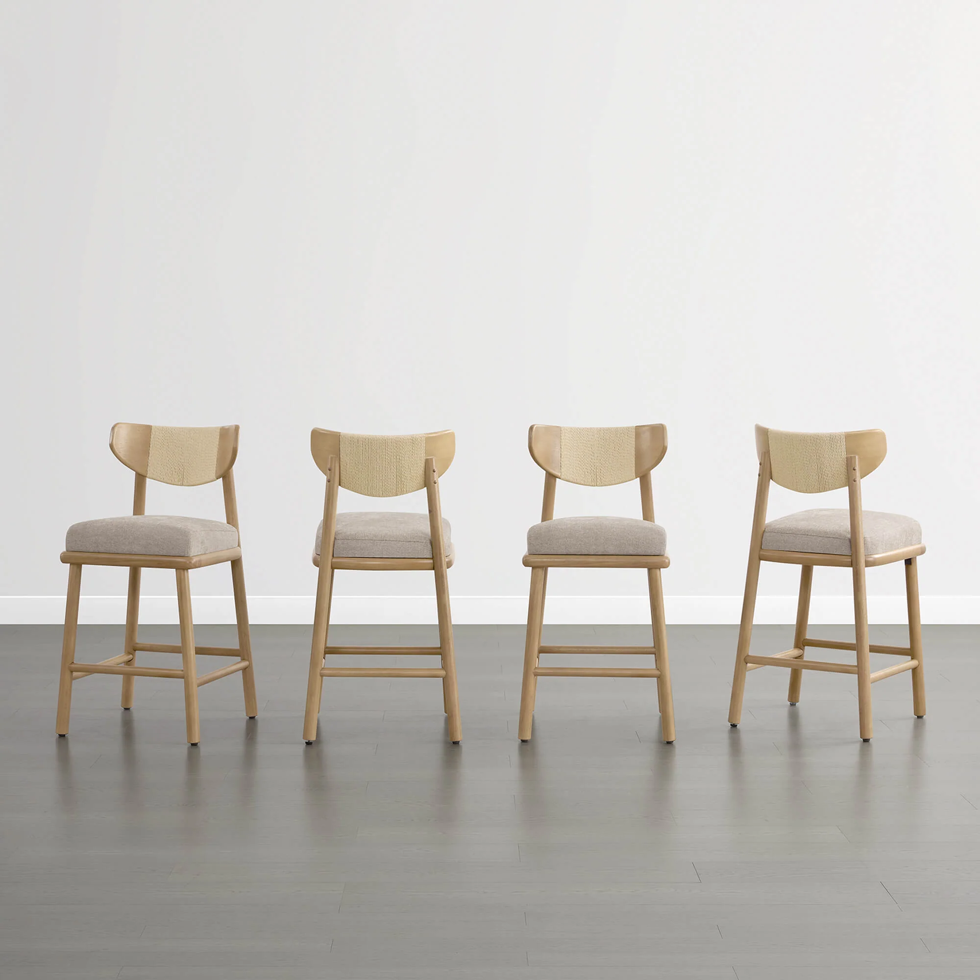 Jody Modern Woven Rope Counter Stool (Set of 2) - Image 28