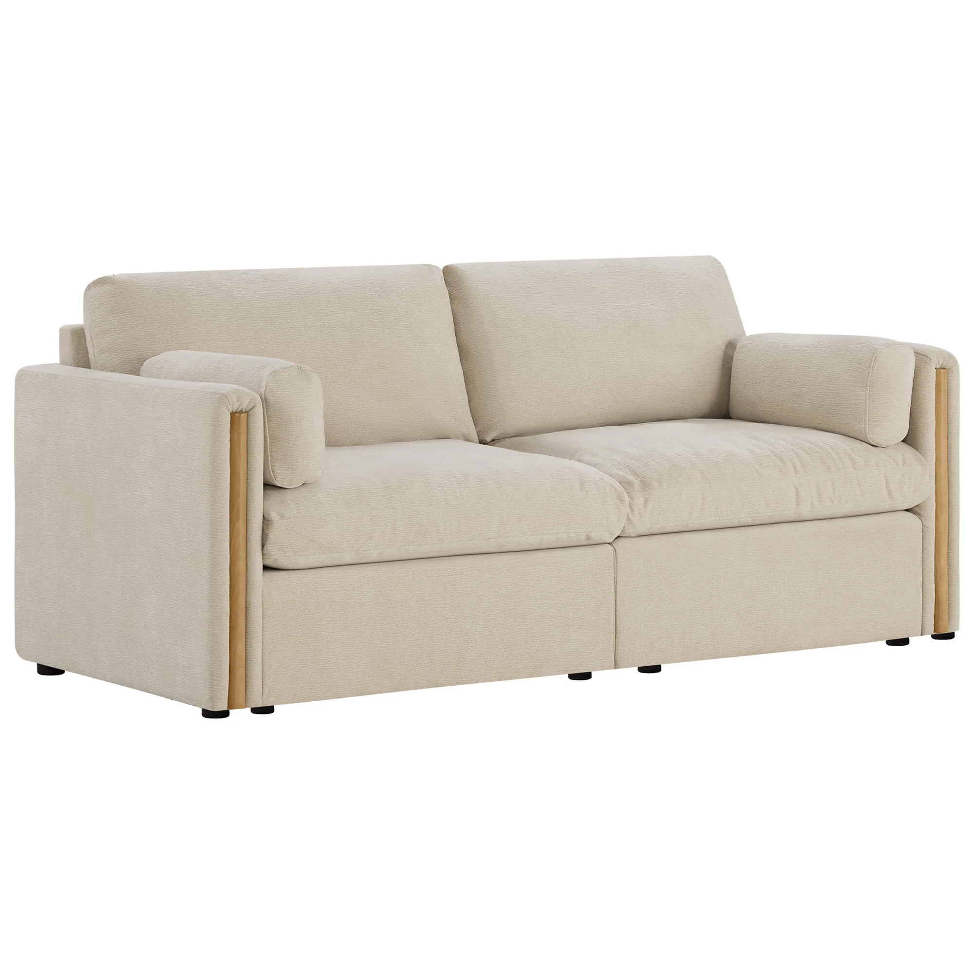 Jonathan Modern Cozy Chenille 2-seat Sofa - Image 5