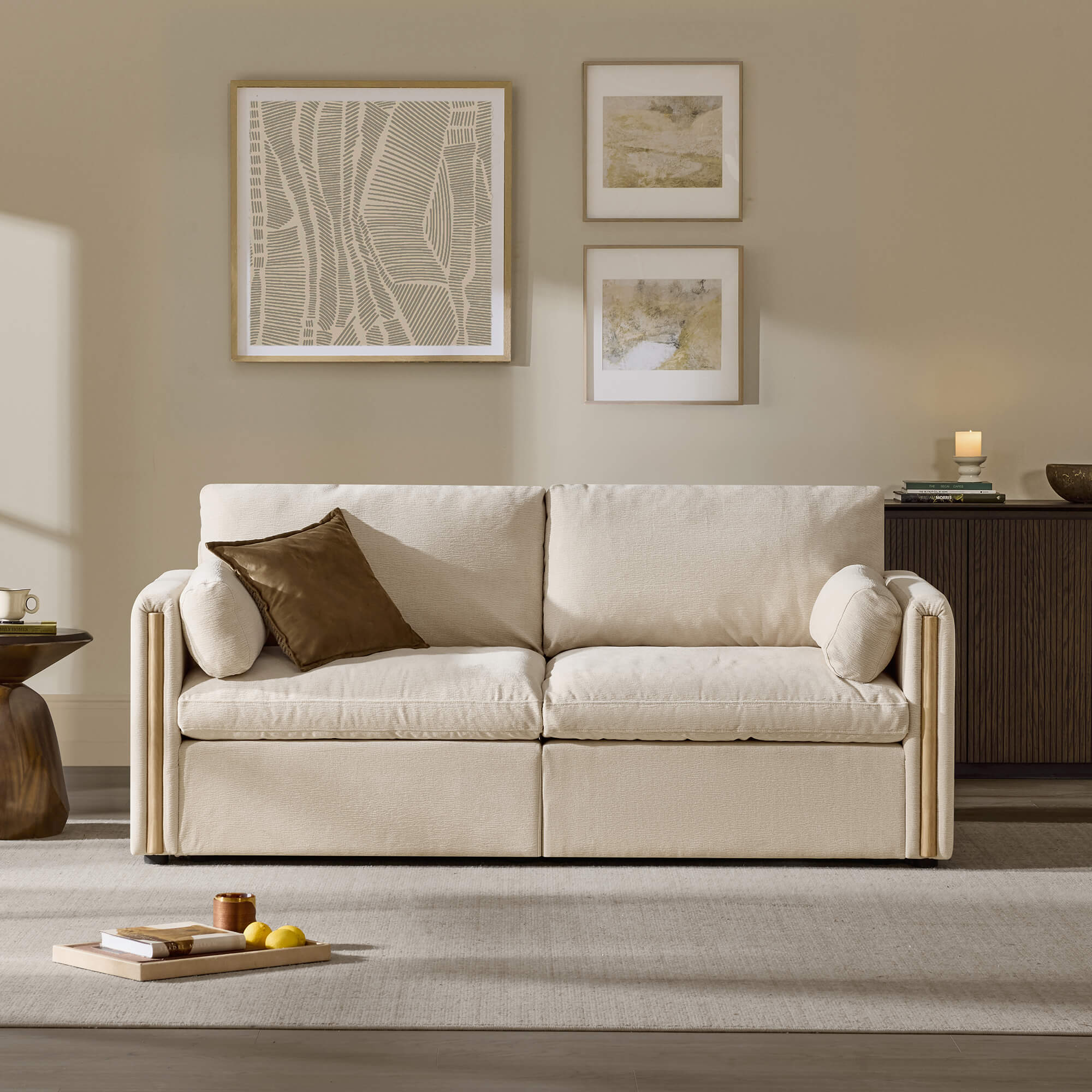 Jonathan Modern Cozy Chenille 2-seat Sofa - Image 9