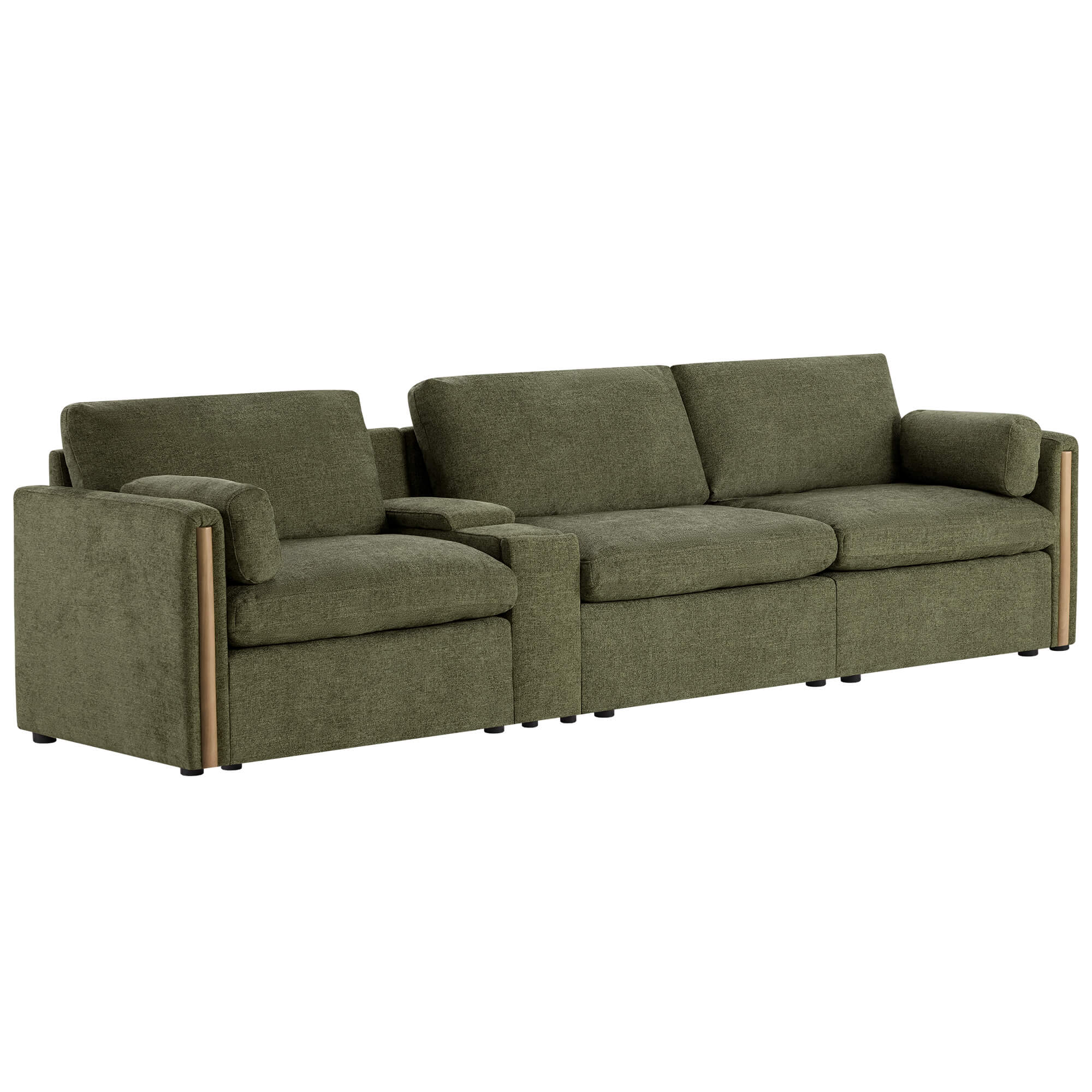Jonathan Modern Cozy Chenille 3-seat Modular Sofa with Hidden Storage - Image 12