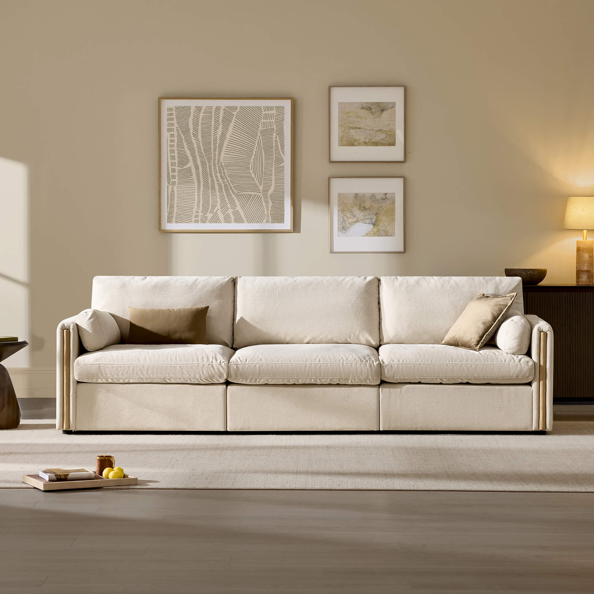 Jonathan Modern Cozy Chenille 3-seat Modular Sofa with Hidden Storage - Image 28