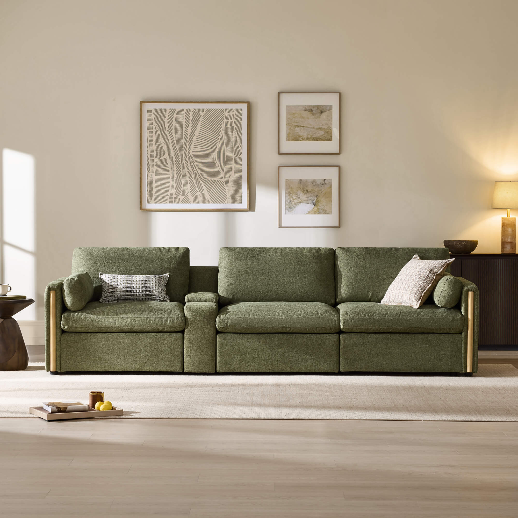 Jonathan Modern Cozy Chenille 3-seat Modular Sofa with Hidden Storage - Image 35