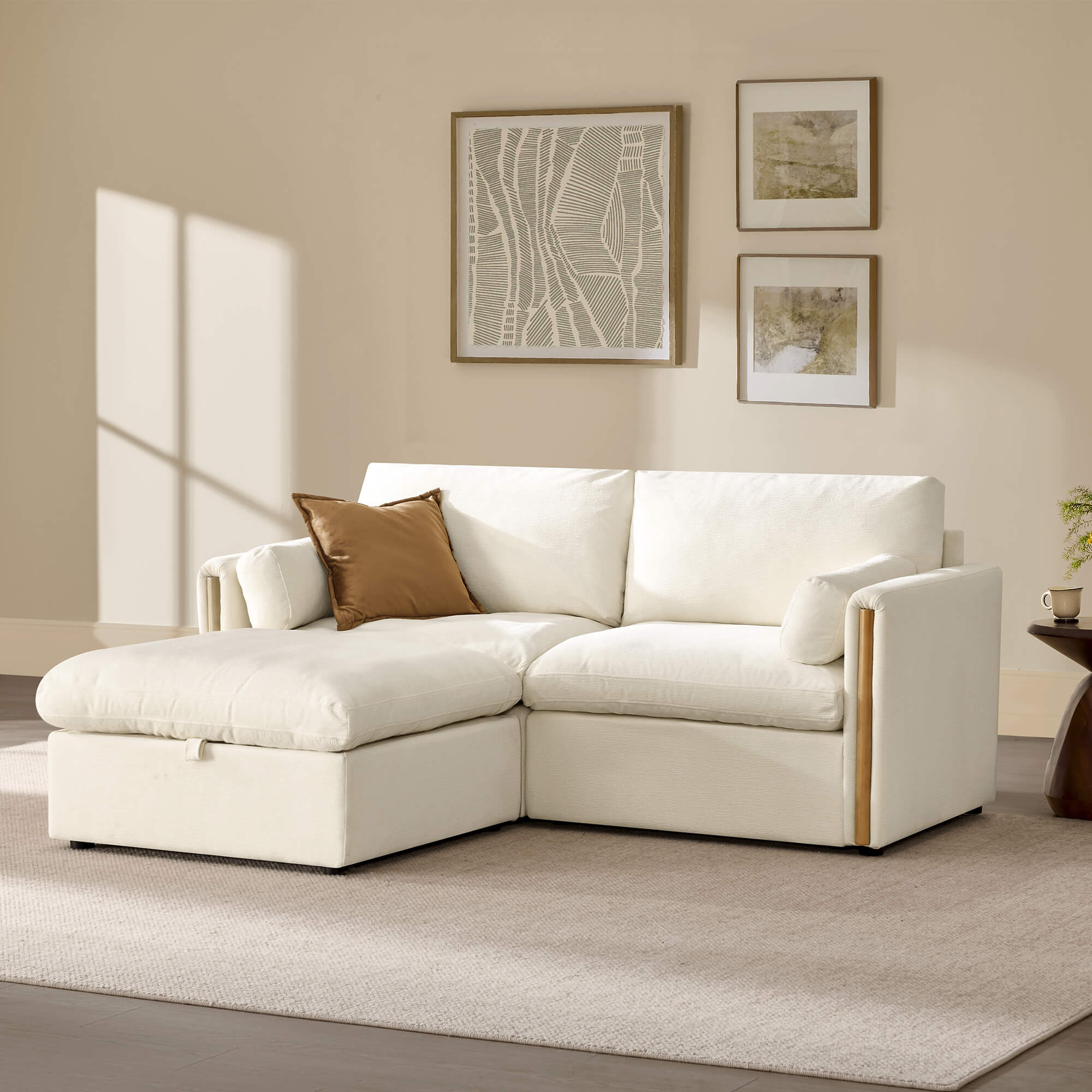 Jonathan Modern Cozy Chenille 3-seat Modular Sofa with Hidden Storage - Image 39