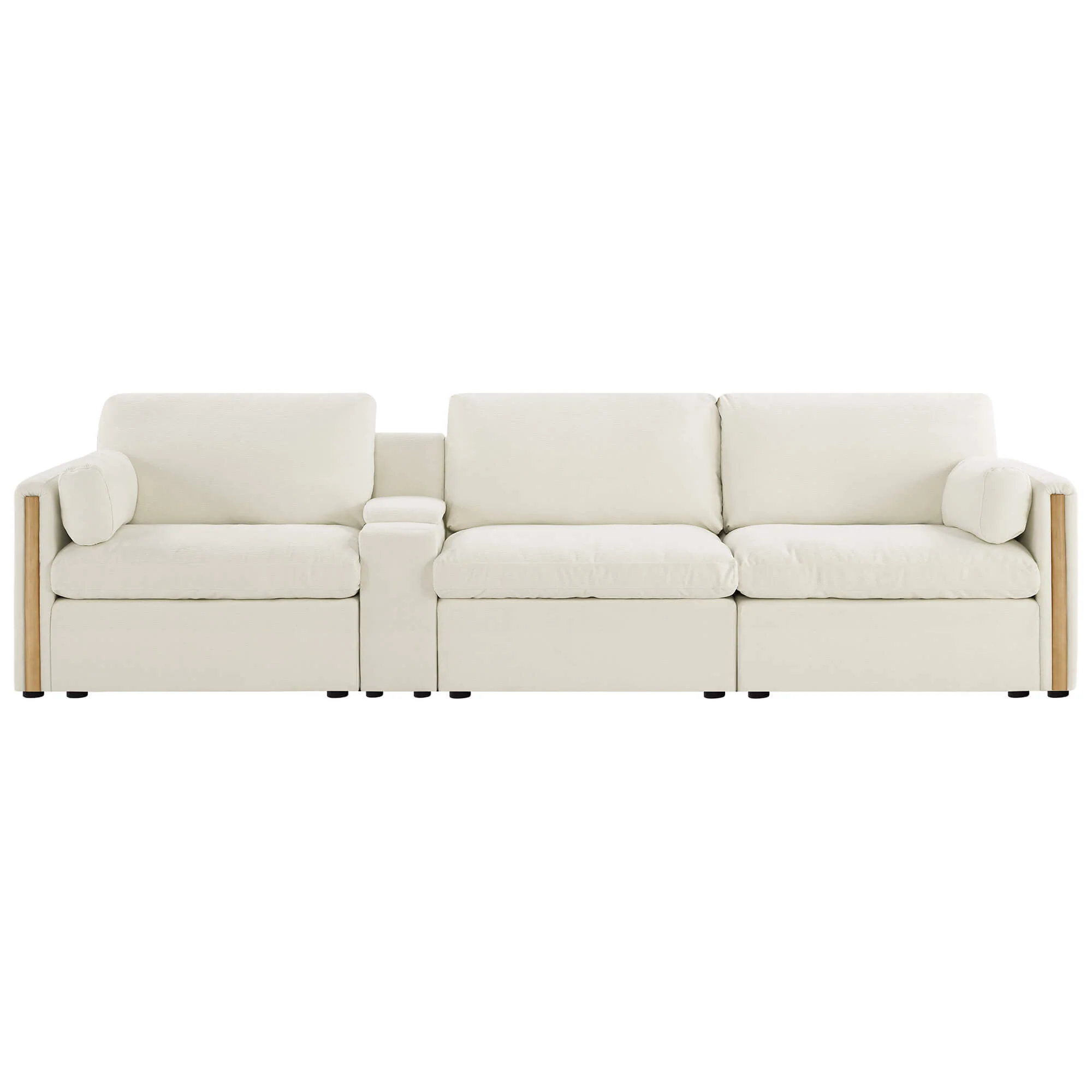 Jonathan Modern Cozy Chenille 3-seat Modular Sofa with Hidden Storage - Image 4