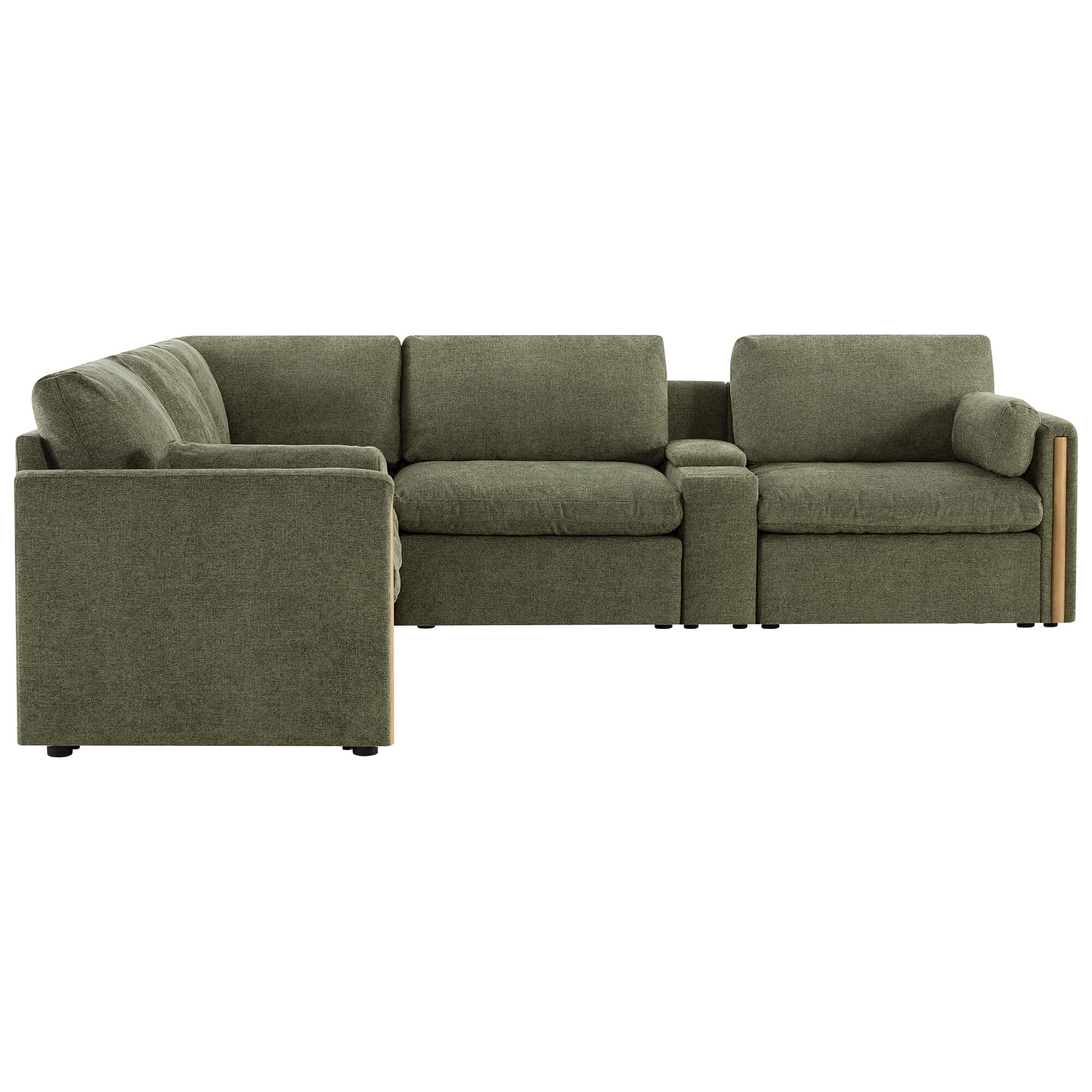 Jonathan Modern Cozy Chenille 5-seat Modular Sofa with Hidden Storage - Image 13