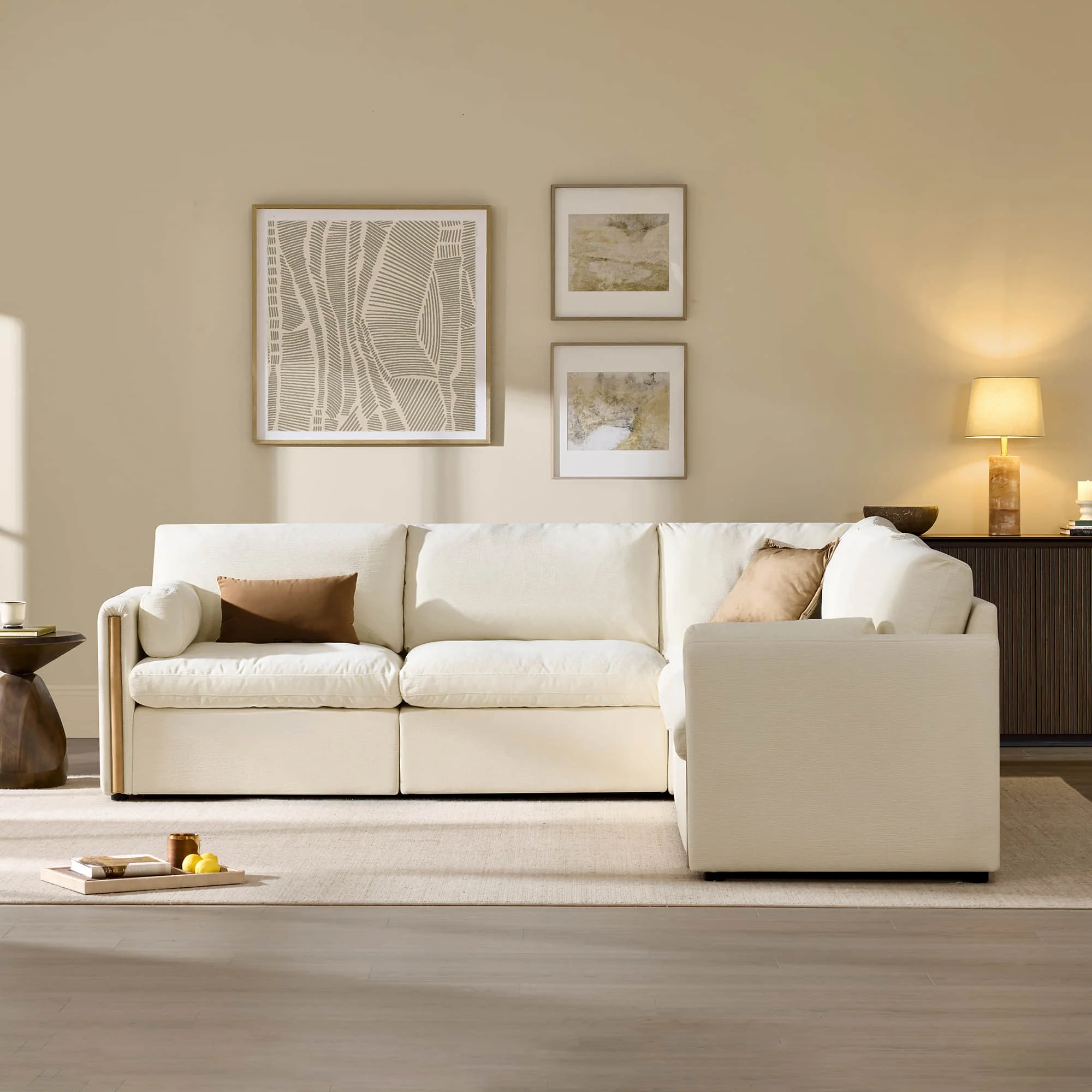 Jonathan Modern Cozy Chenille 5-seat Modular Sofa with Hidden Storage - Image 41