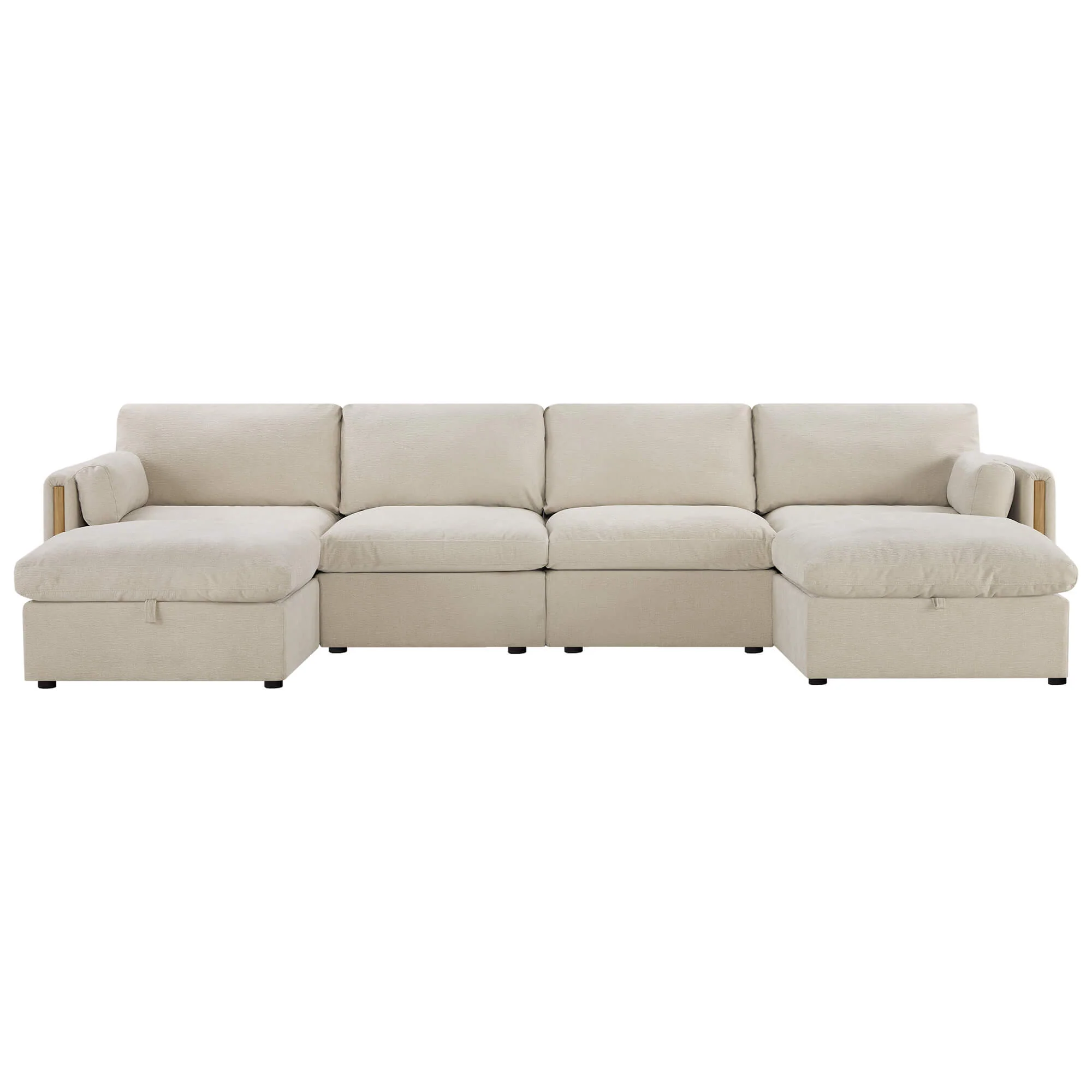 Jonathan Modern Cozy Chenille 6-seat Modular Sofa with Hidden Storage - Image 26