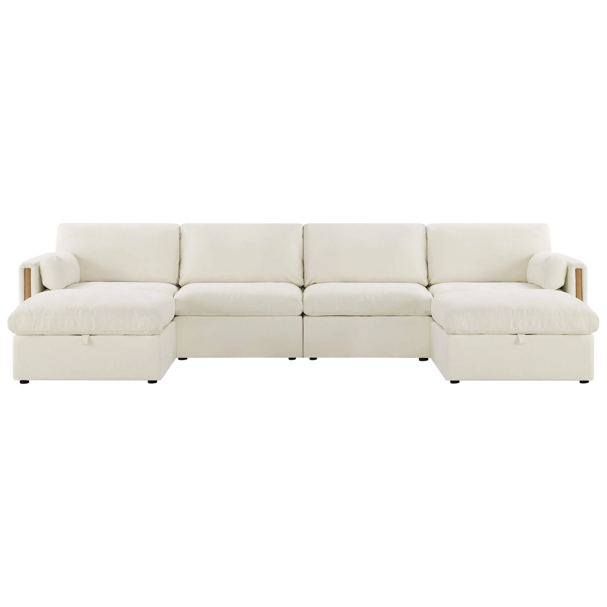 Jonathan Modern Cozy Chenille 6-seat Modular Sofa with Hidden Storage - Image 3