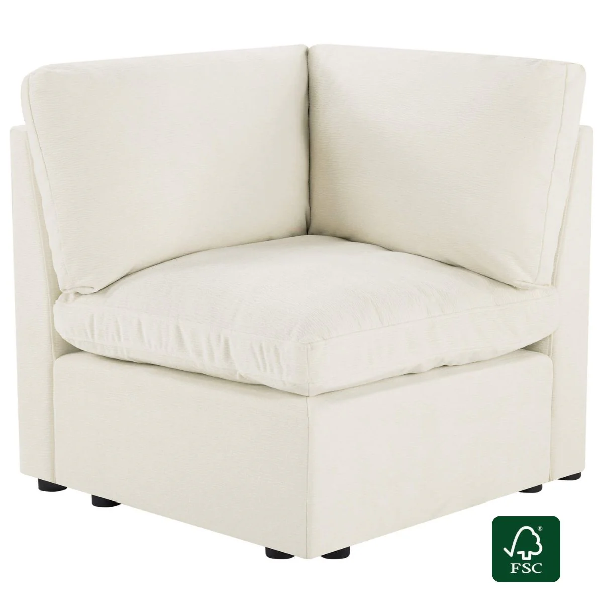 Jonathan Modern Cozy Chenille Corner Seat