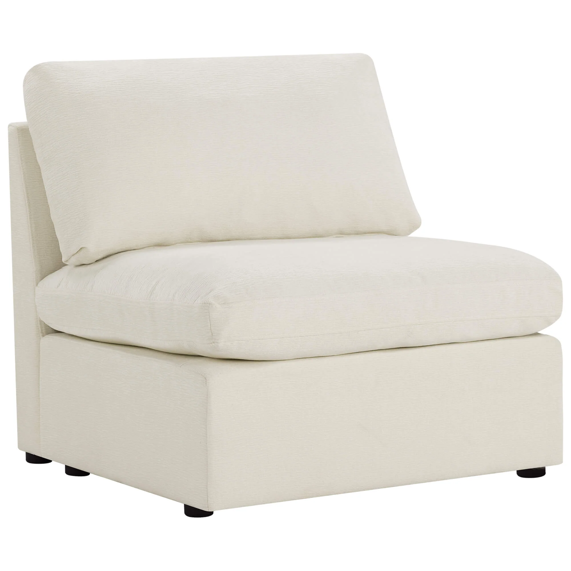 Jonathan Modern Cozy Chenille Sofa Armless Chair - Image 5