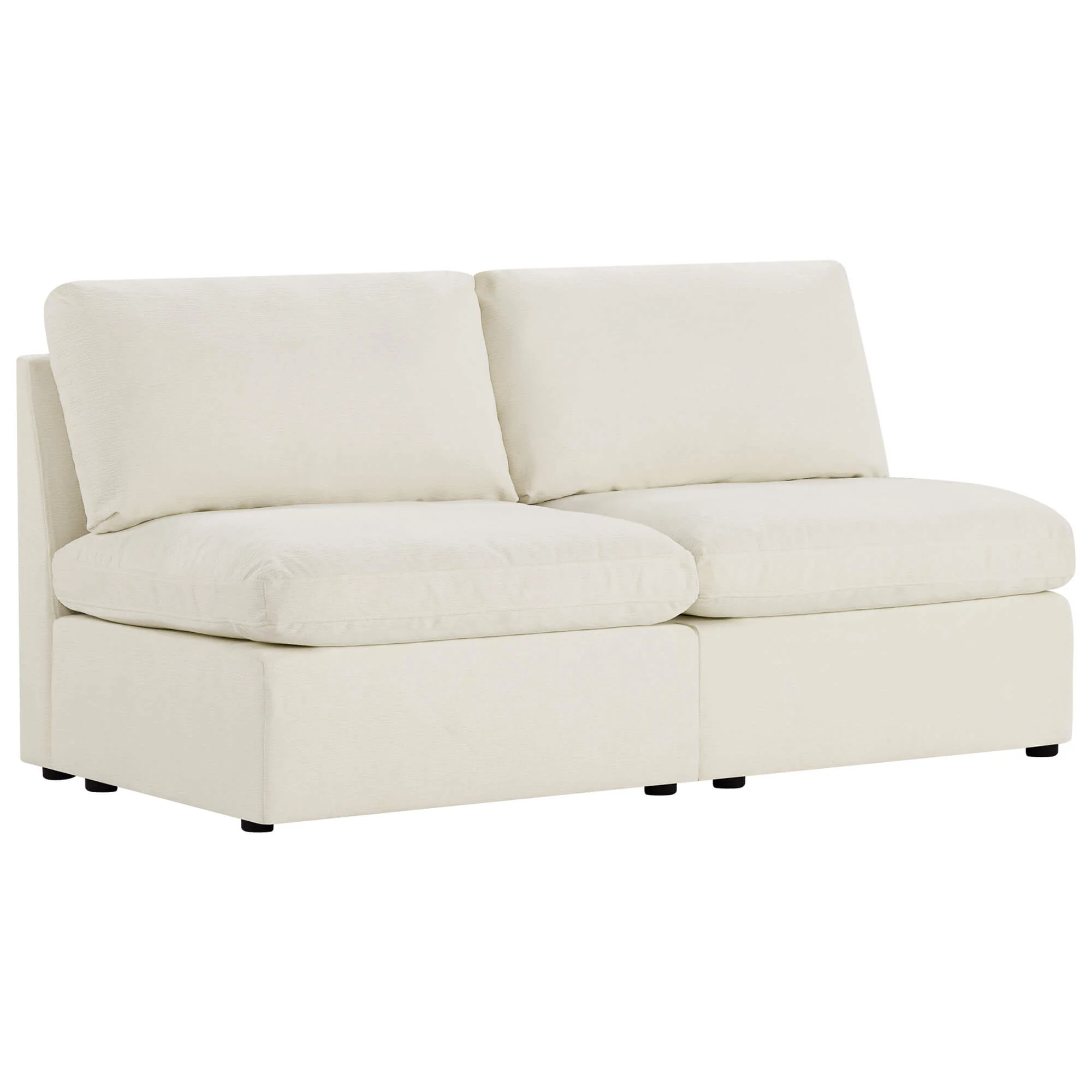 Jonathan Modern Cozy Chenille Sofa Armless Chair - Image 6