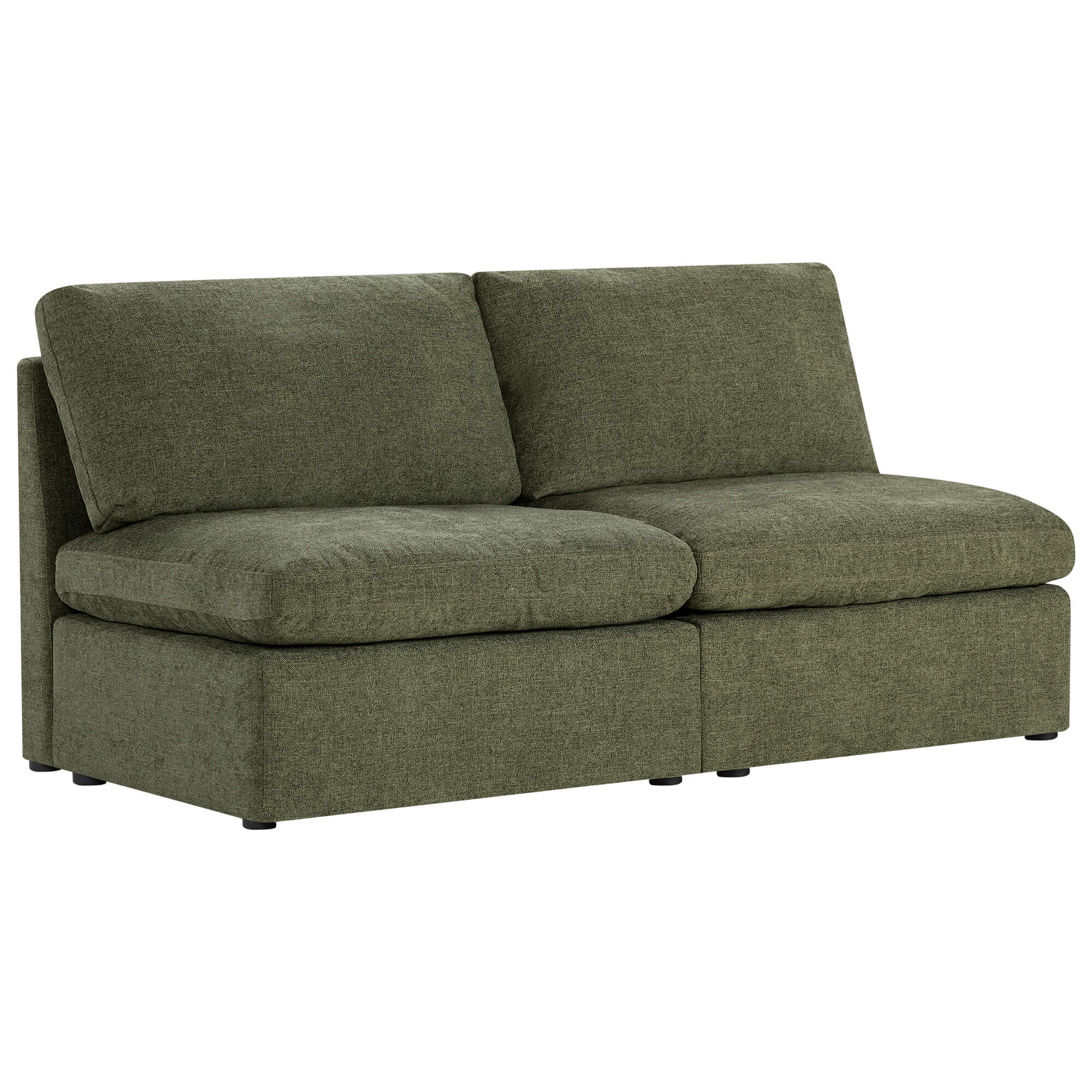 Jonathan Modern Cozy Chenille Sofa Armless Chair - Image 7