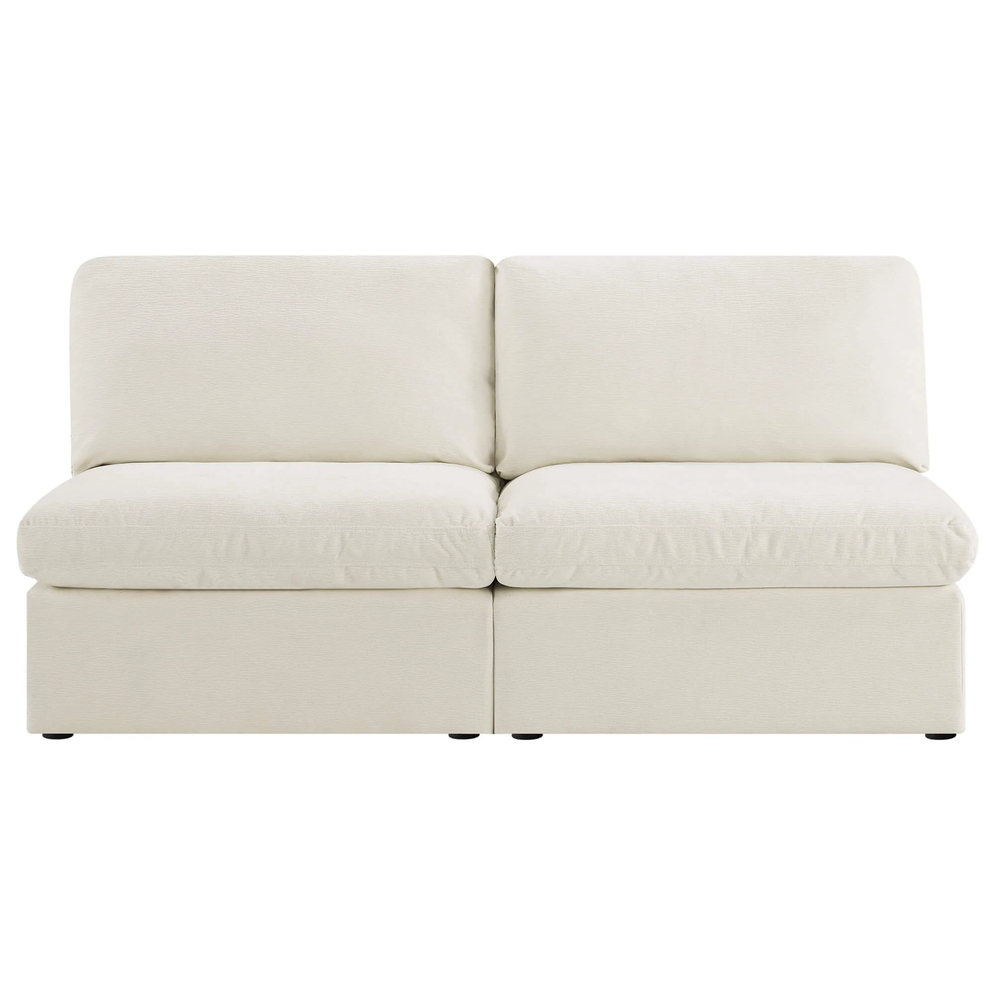 Jonathan Modern Cozy Chenille Sofa Armless Chair - Image 9