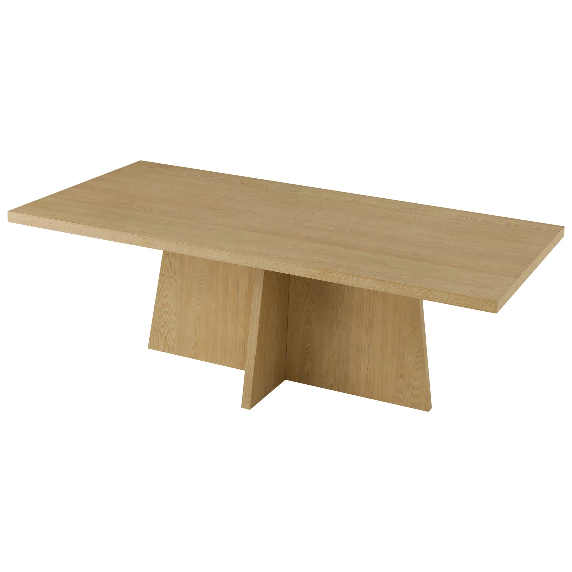 Jovie Cross Pedestal Wood Dining Table - Image 20