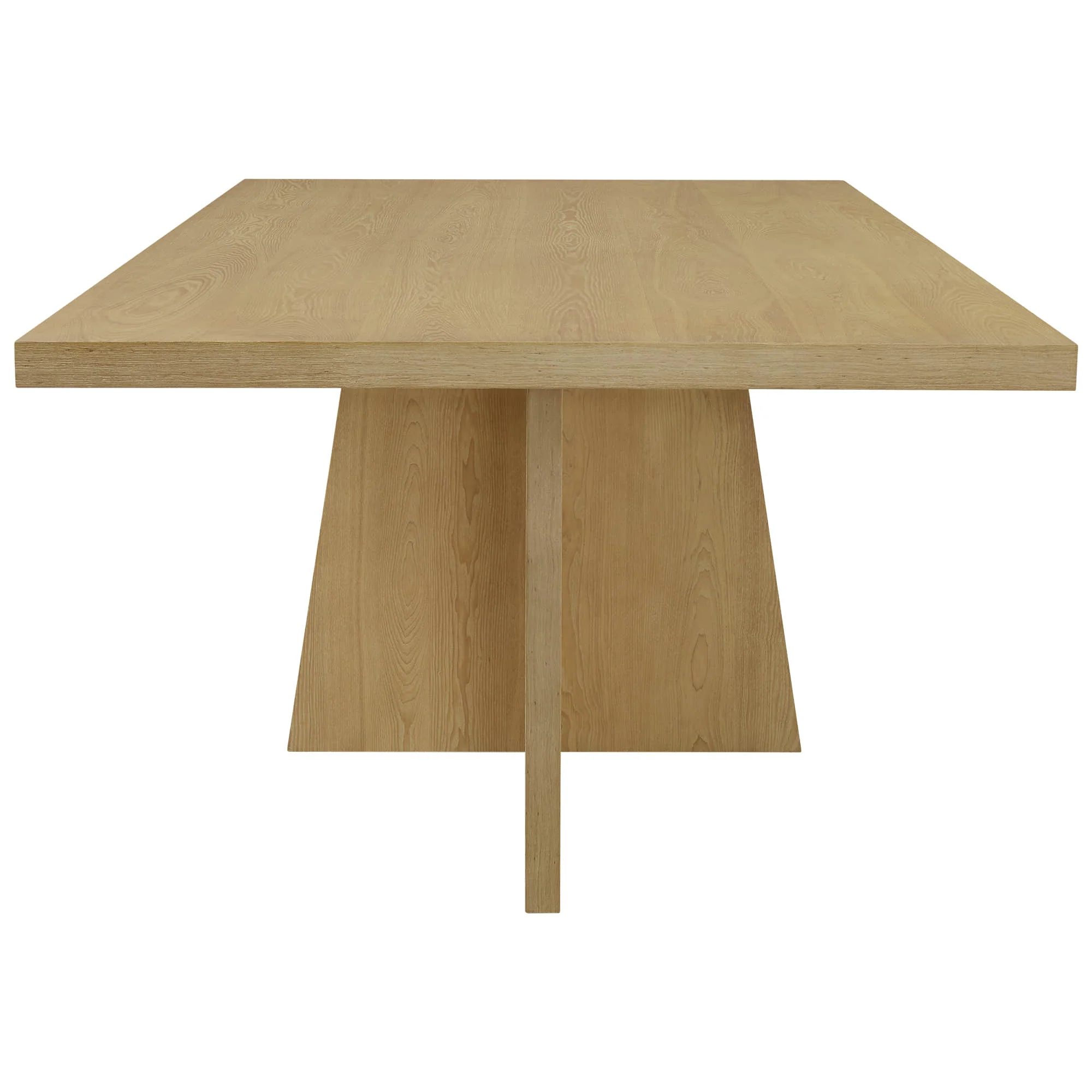 Jovie Cross Pedestal Wood Dining Table - Image 22