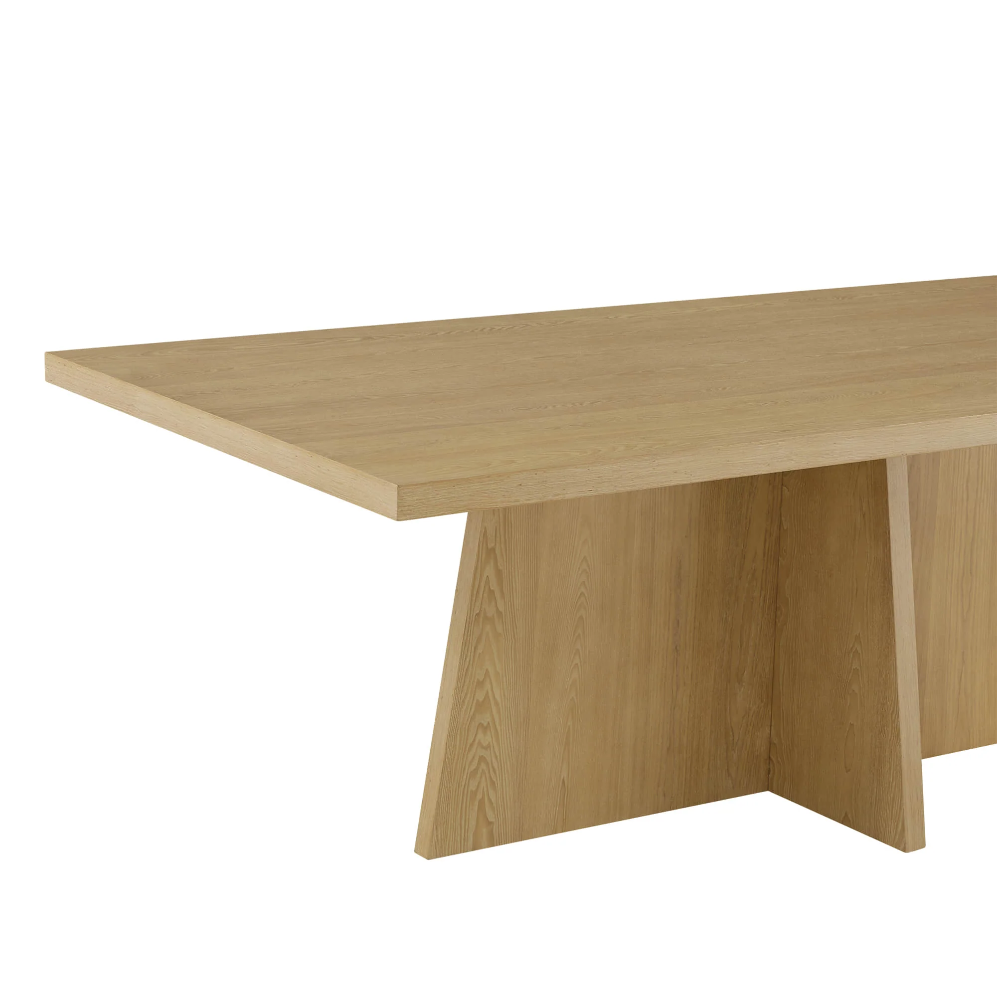 Jovie Cross Pedestal Wood Dining Table - Image 24