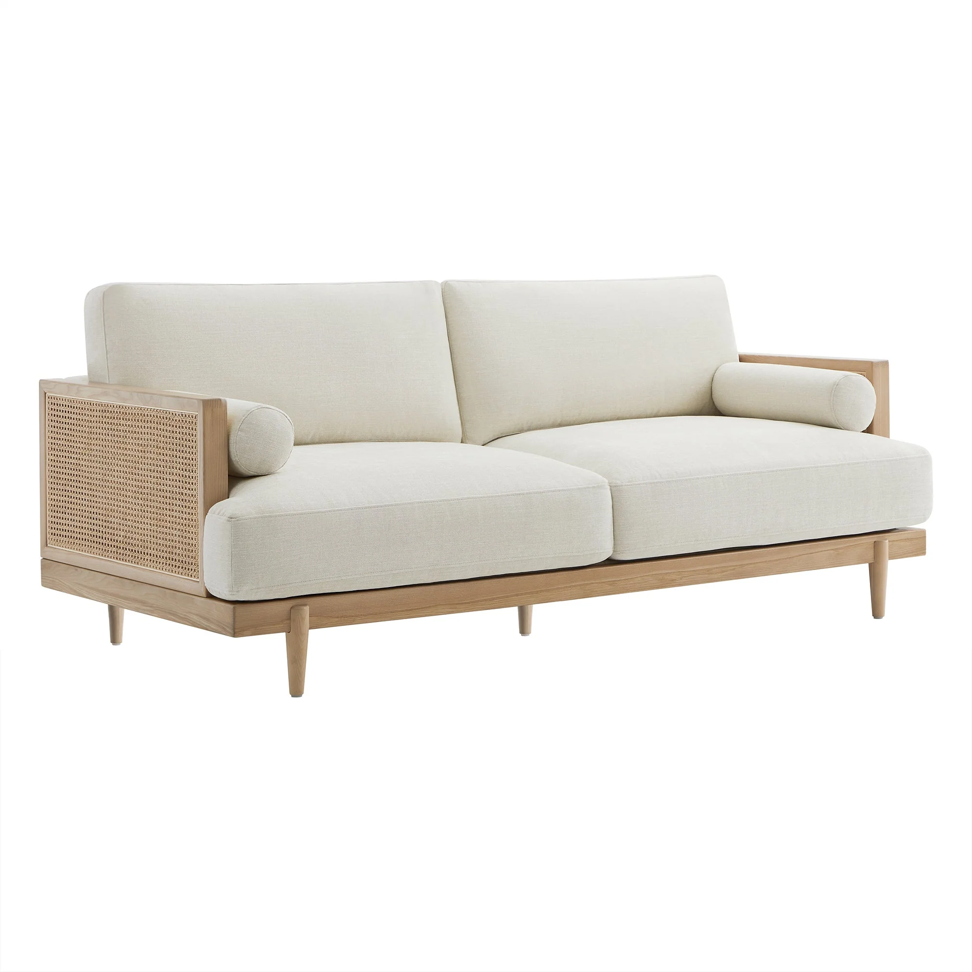 Julane Modern 3-Seater Cane Sofa (78.75'') - Image 10