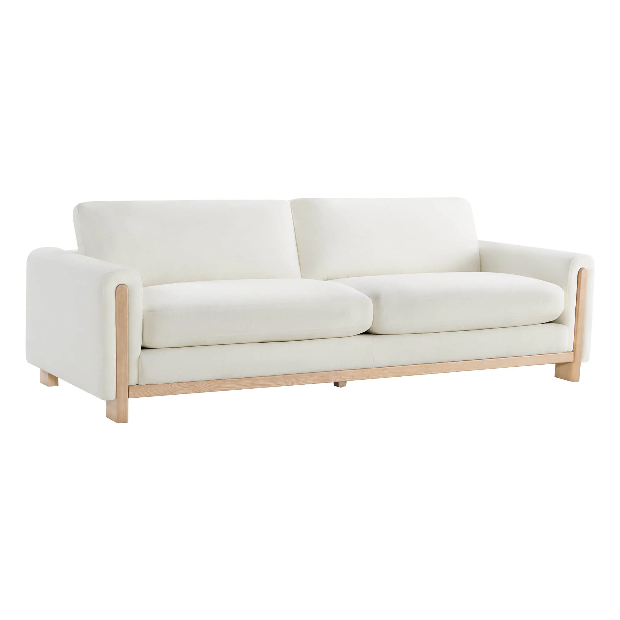 Keaton Performance Fabric 3-Seater Sofa with Ash Wood Base (99'') - Image 24