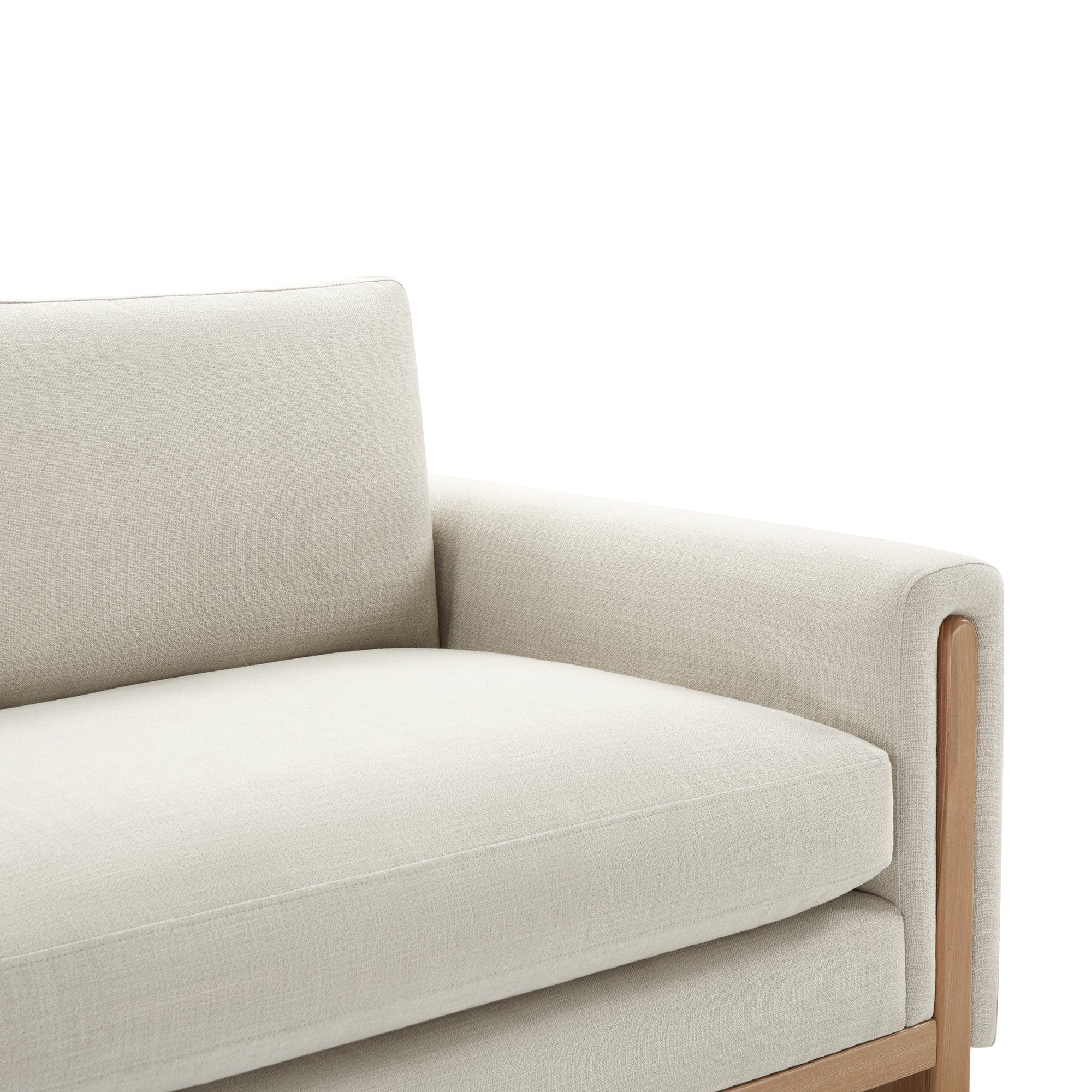 Keaton Performance Fabric 3-Seater Sofa with Ash Wood Base (99'') - Image 7