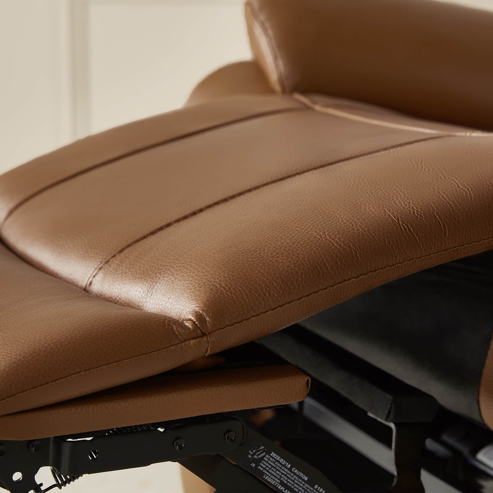 Keith Leather Swivel Glider Recliner with Power Headrest - Image 26