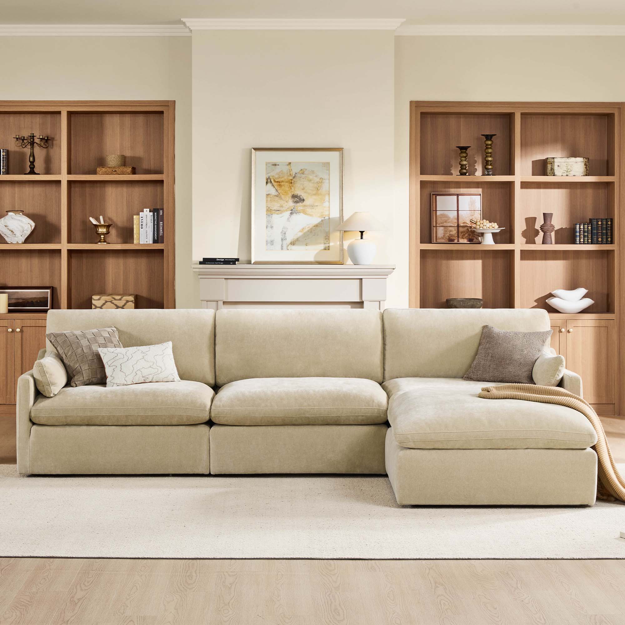 Kenna Modular 4 Seat Sofa-Chaise Sectional - Image 80