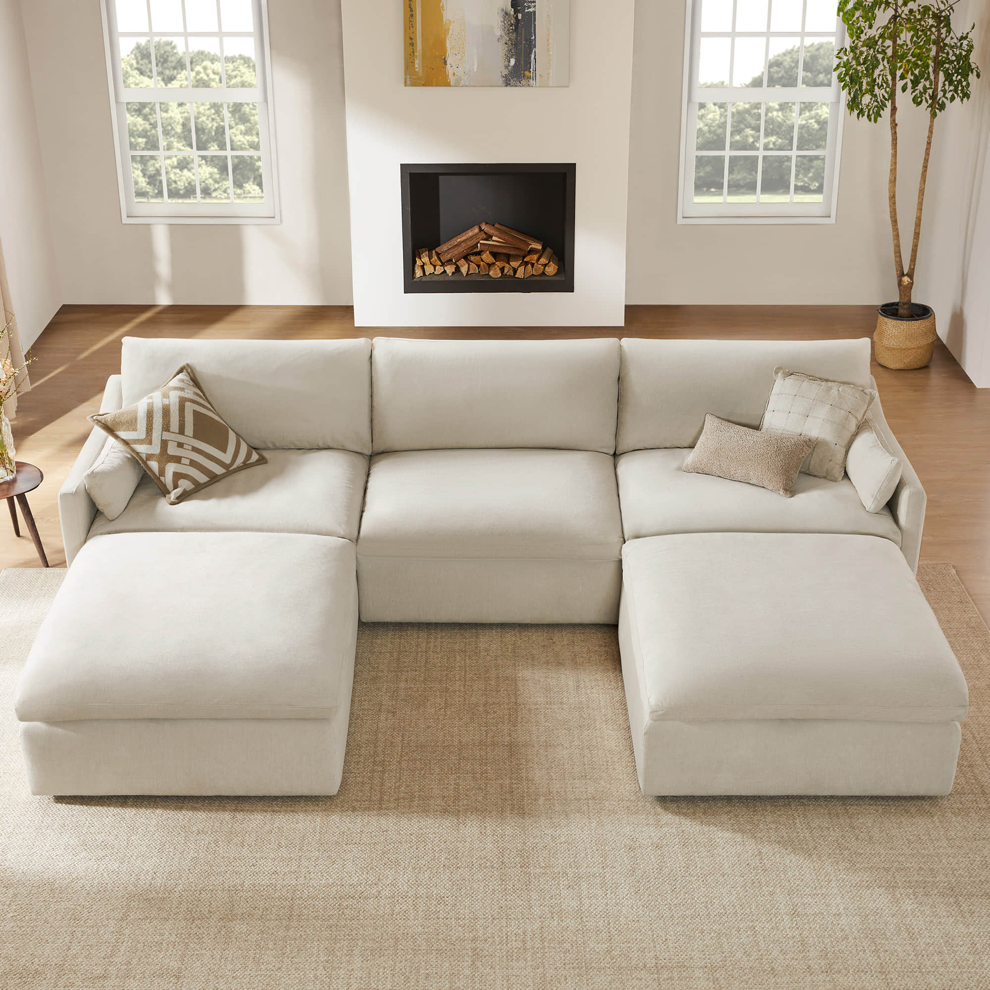 Kenna Modular 5 Seat Sofa Chaise Sectional